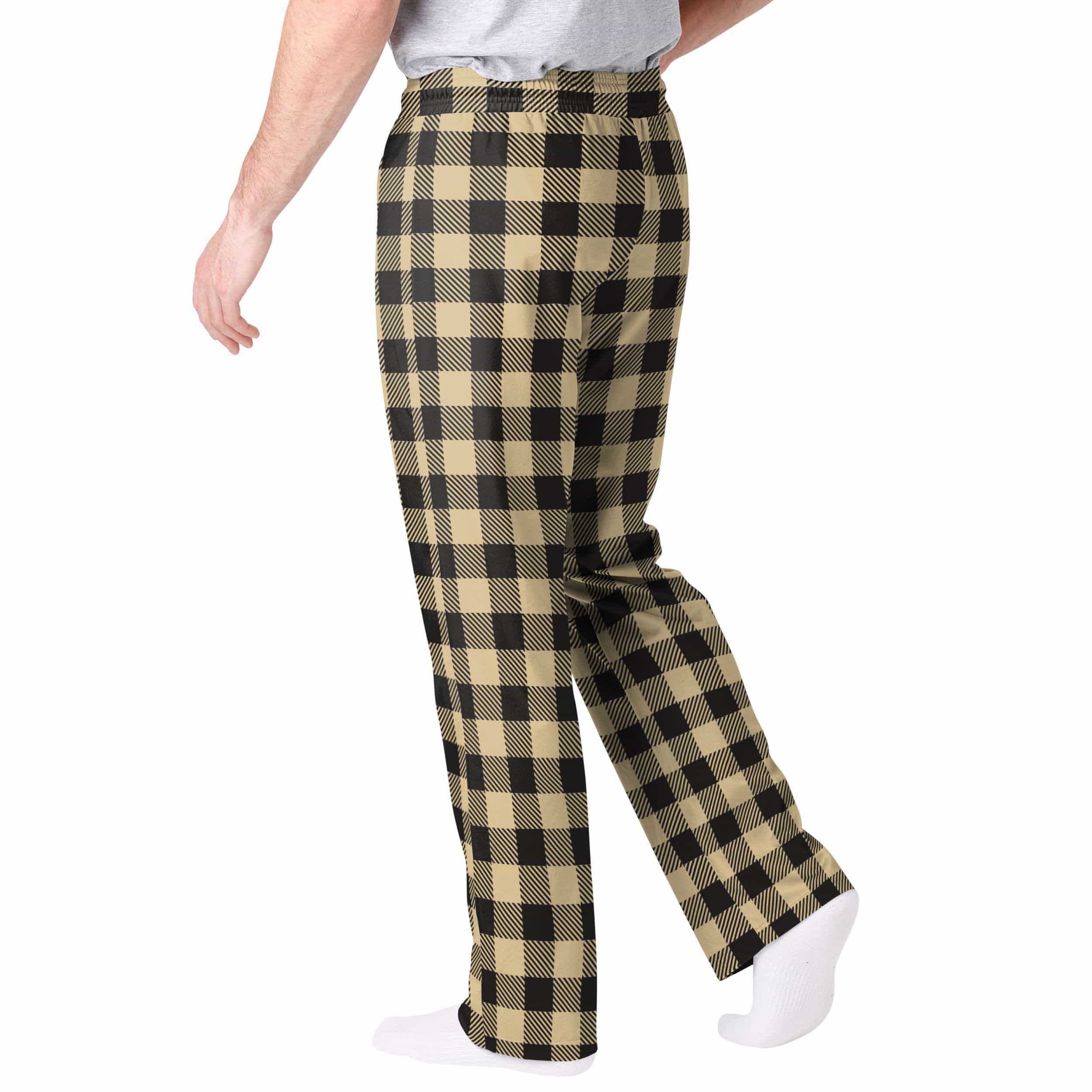 New Orleans Saints NFL Mens Buffalo Check Lounge Pants - Image 2