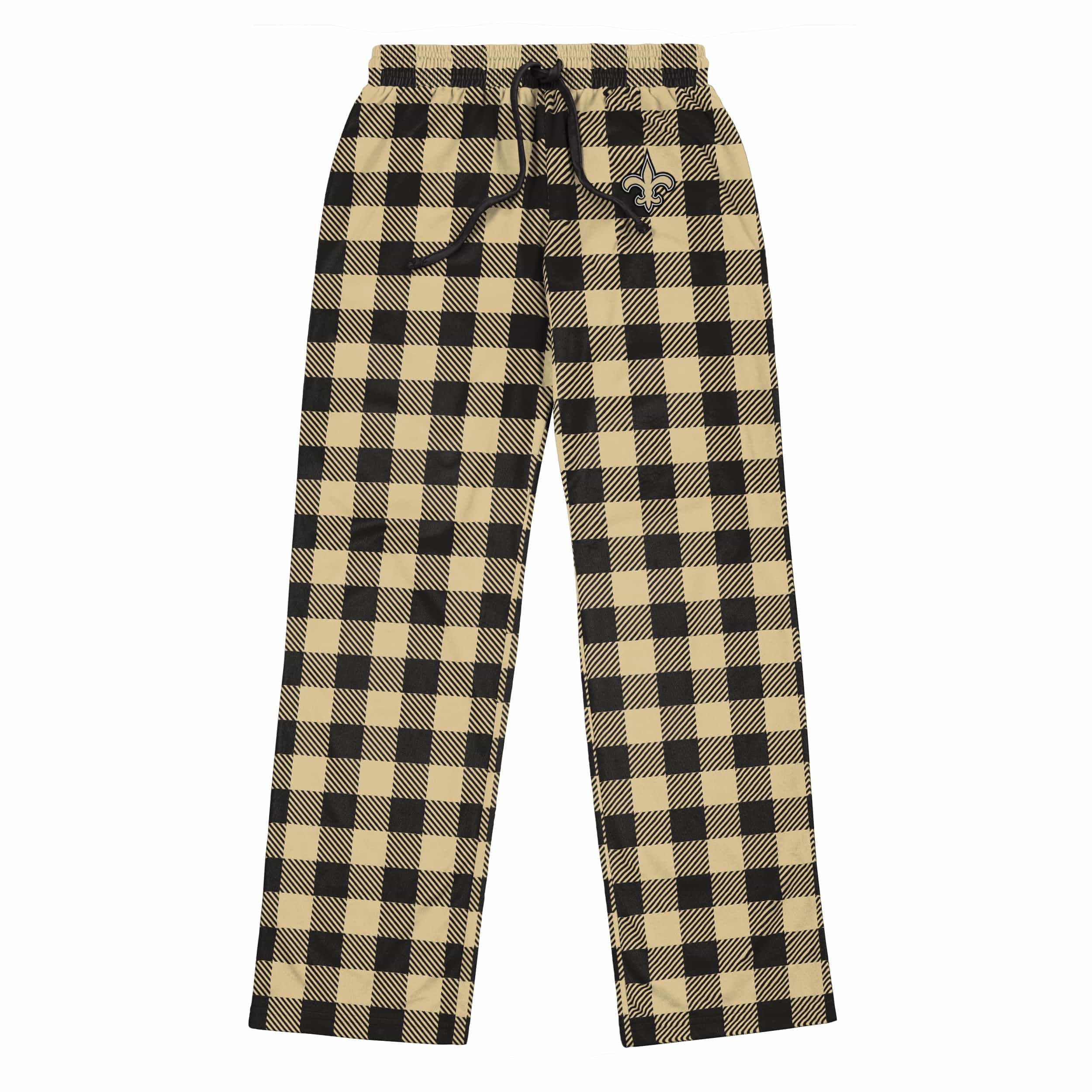 New Orleans Saints NFL Mens Buffalo Check Lounge Pants - Image 4
