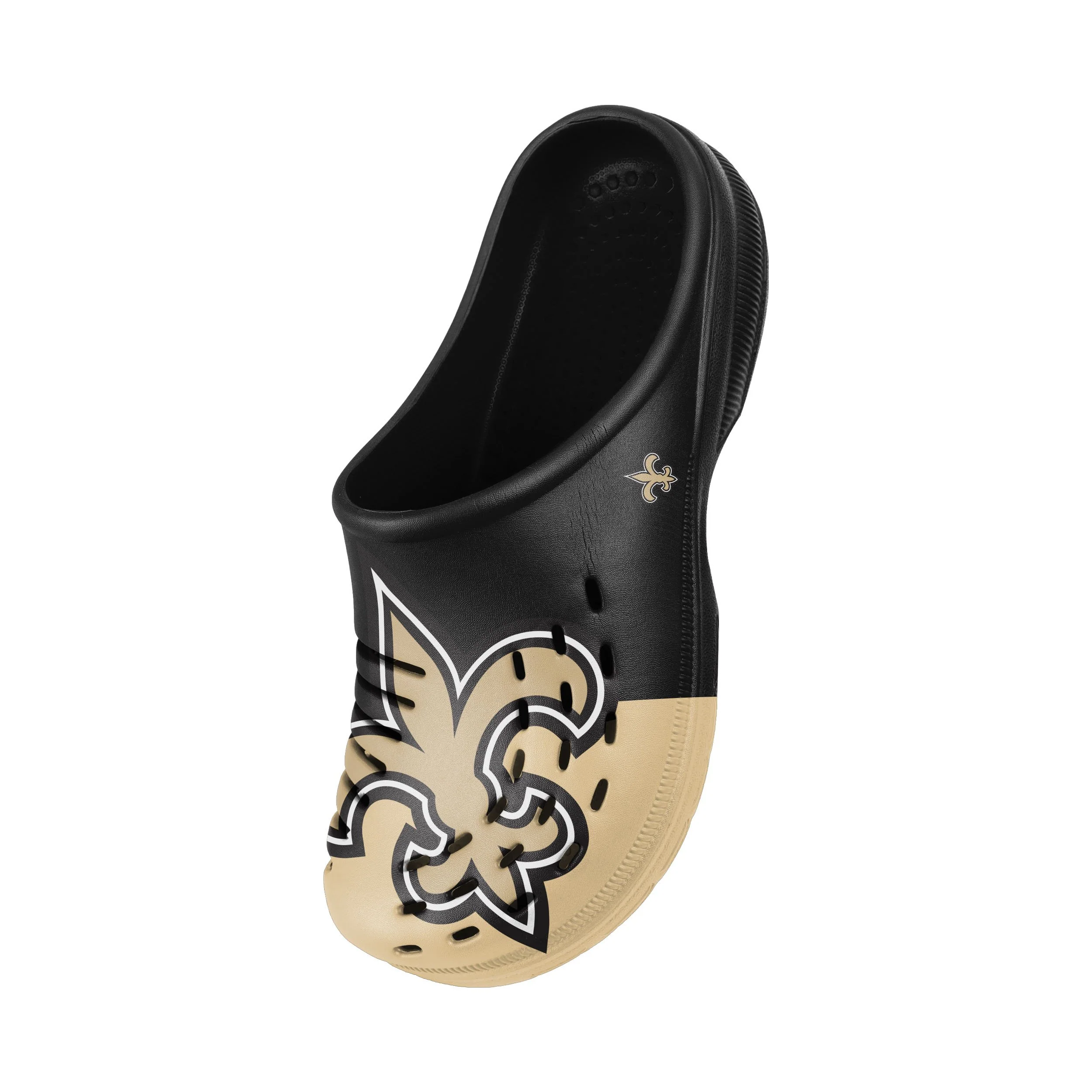 New Orleans Saints NFL Mens Colorblock Big Logo Clog - Image 3