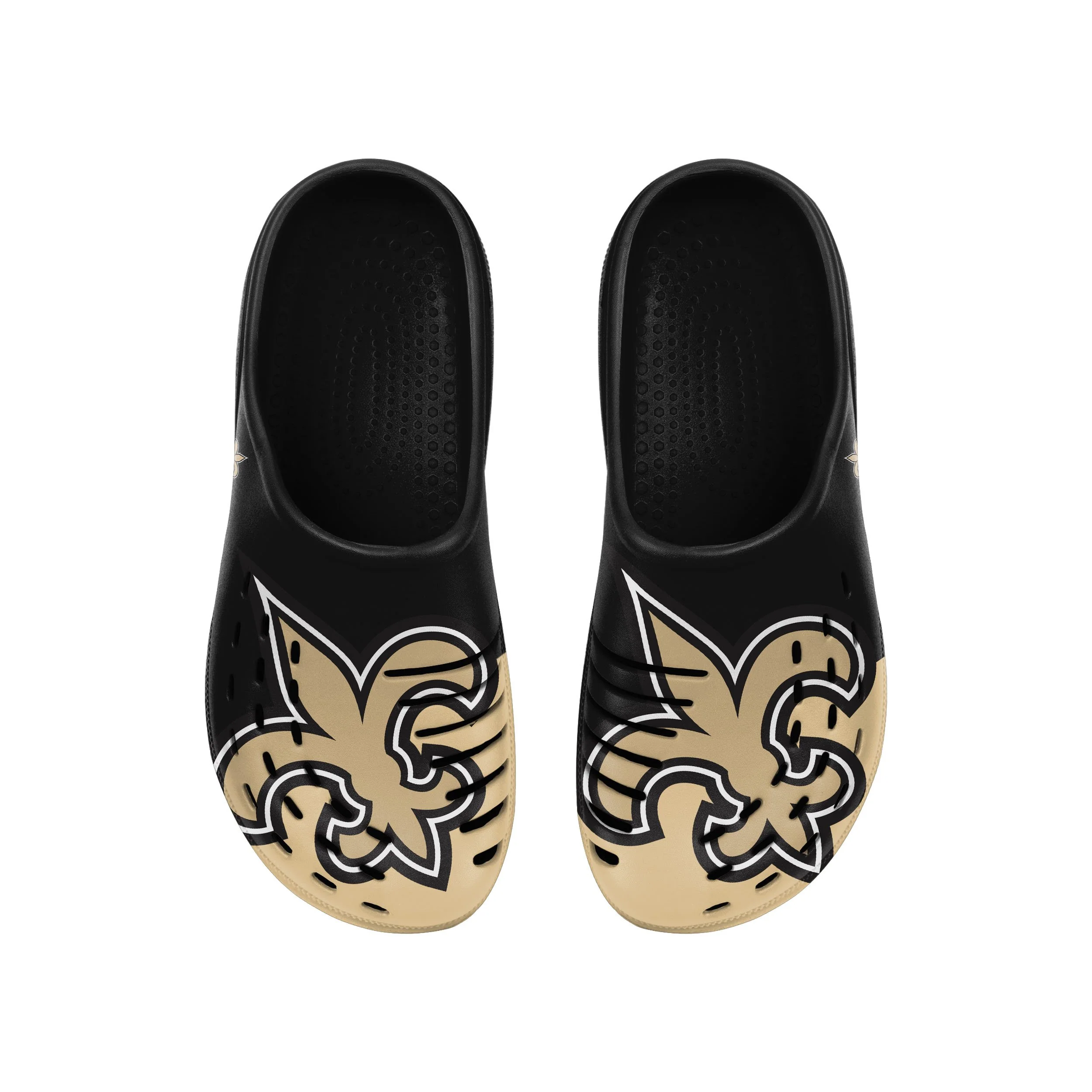 New Orleans Saints NFL Mens Colorblock Big Logo Clog - Image 4