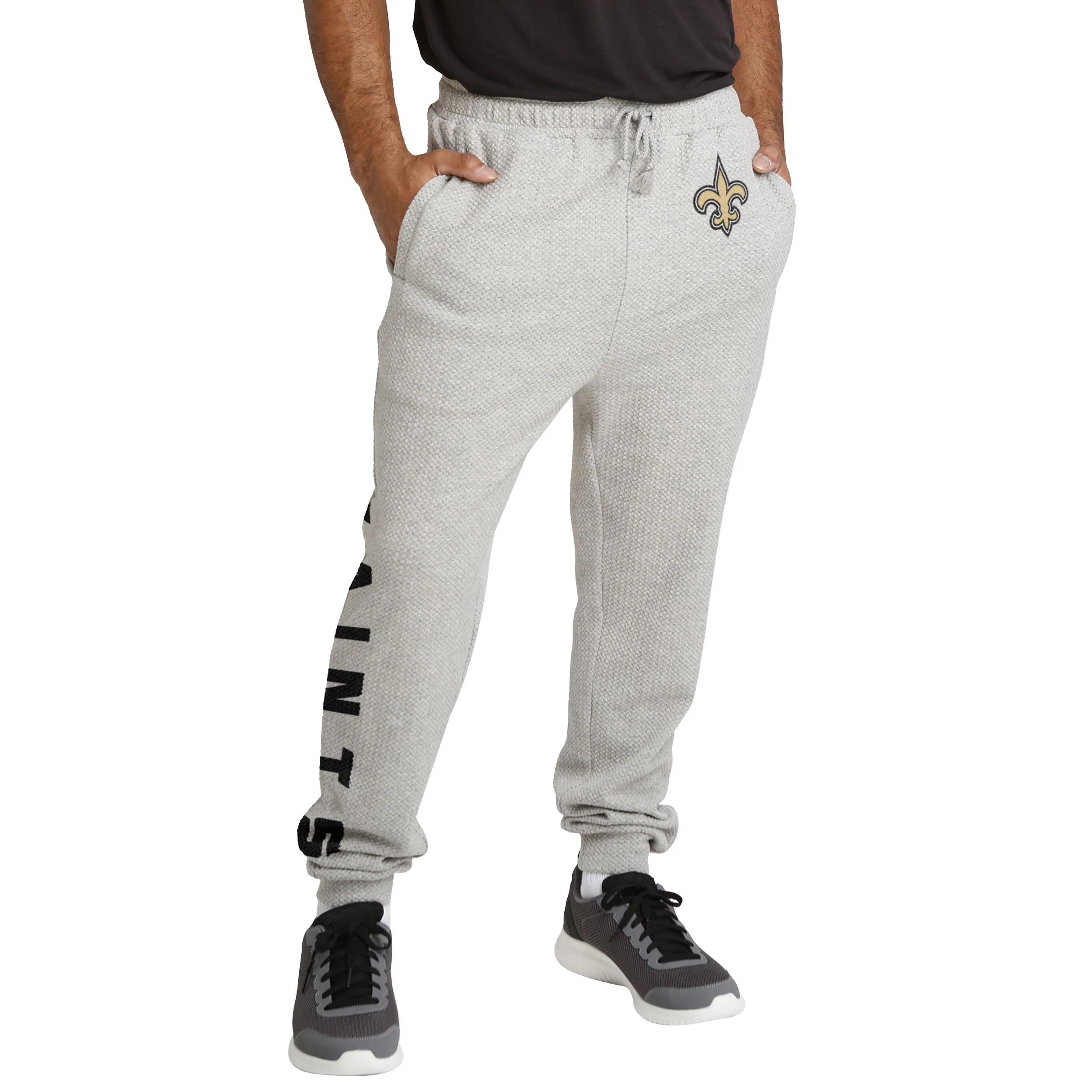 New Orleans Saints NFL Mens Gray Woven Joggers