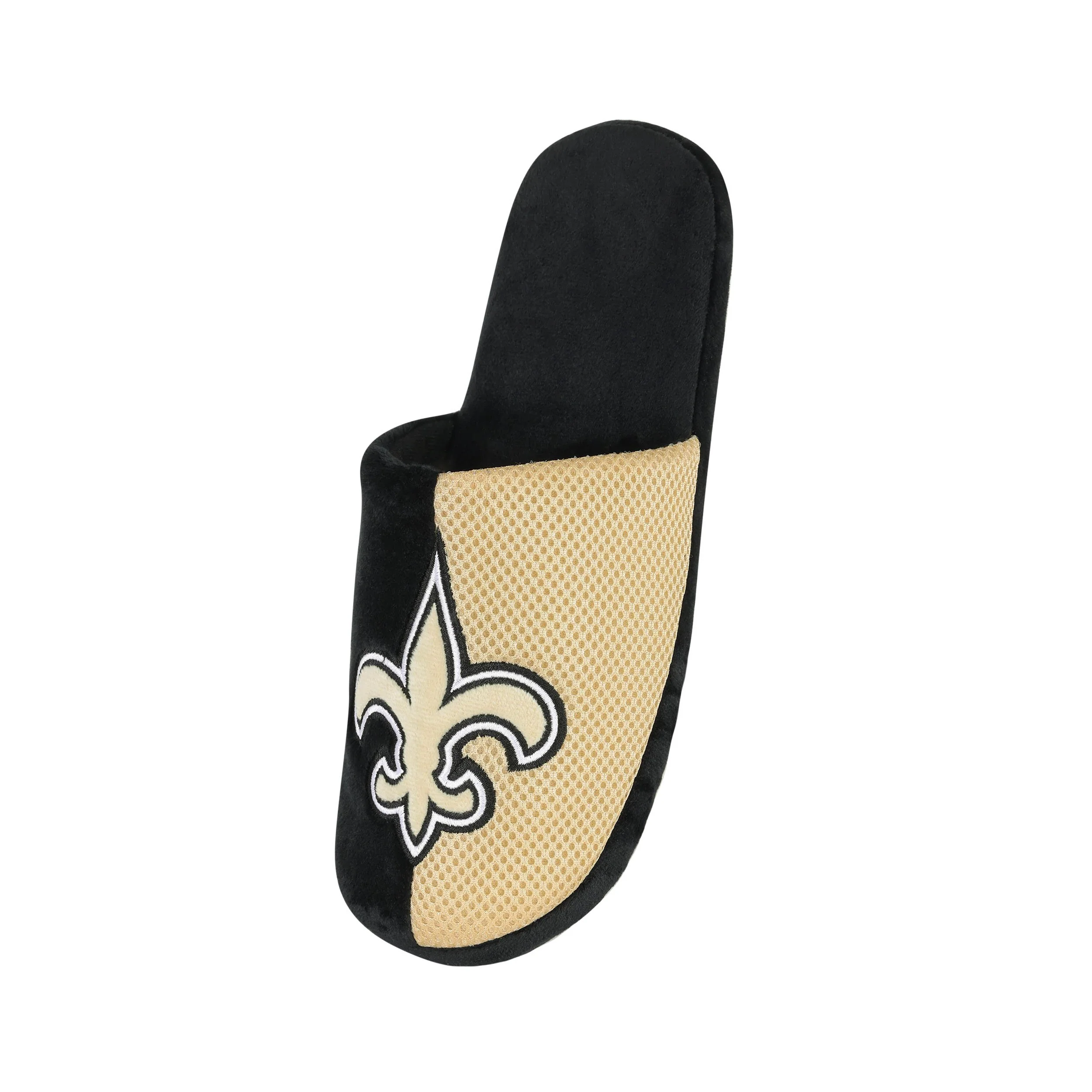 New Orleans Saints NFL Mens Logo Staycation Slippers - Image 3
