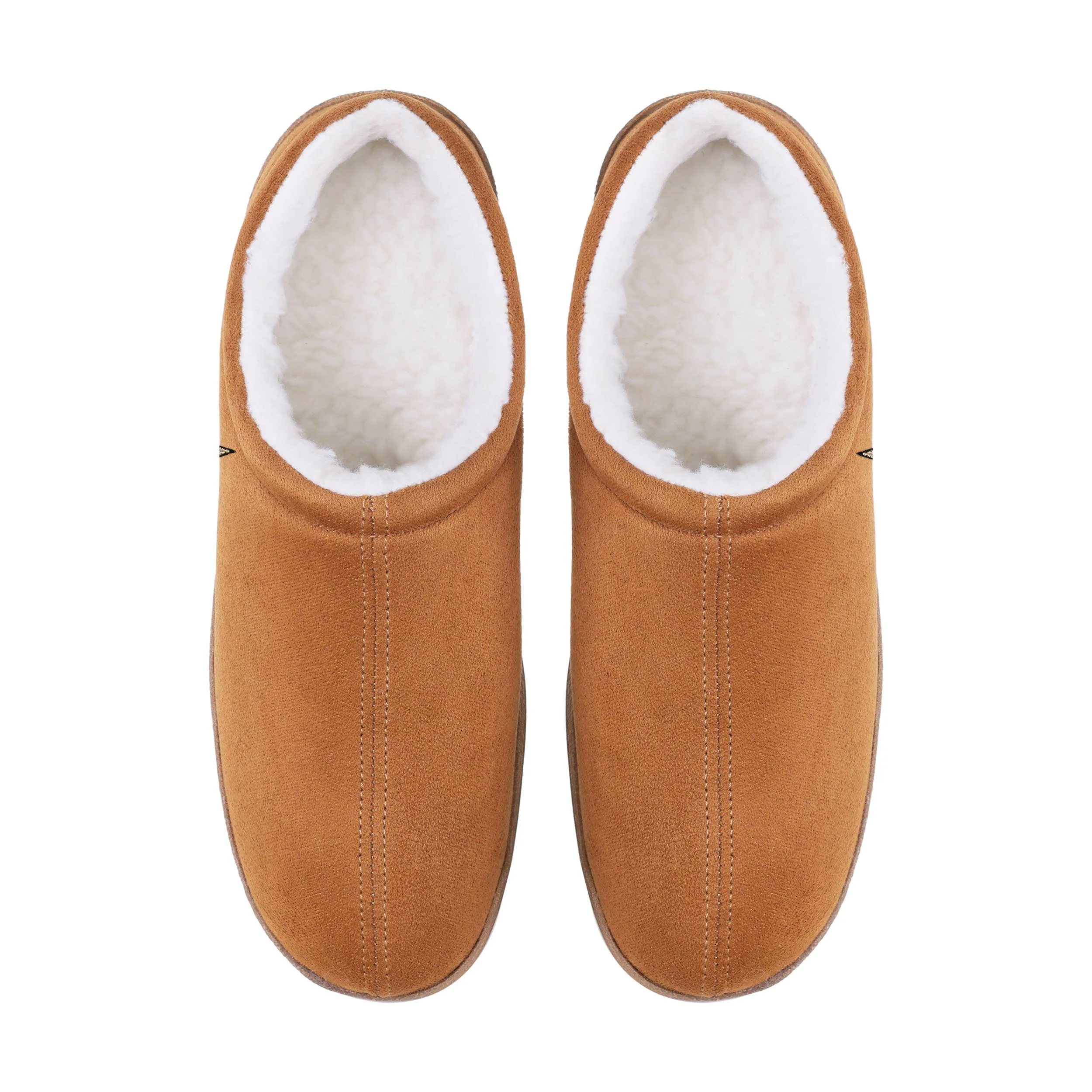 New Orleans Saints NFL Mens Low Top Suede Slippers - Image 4
