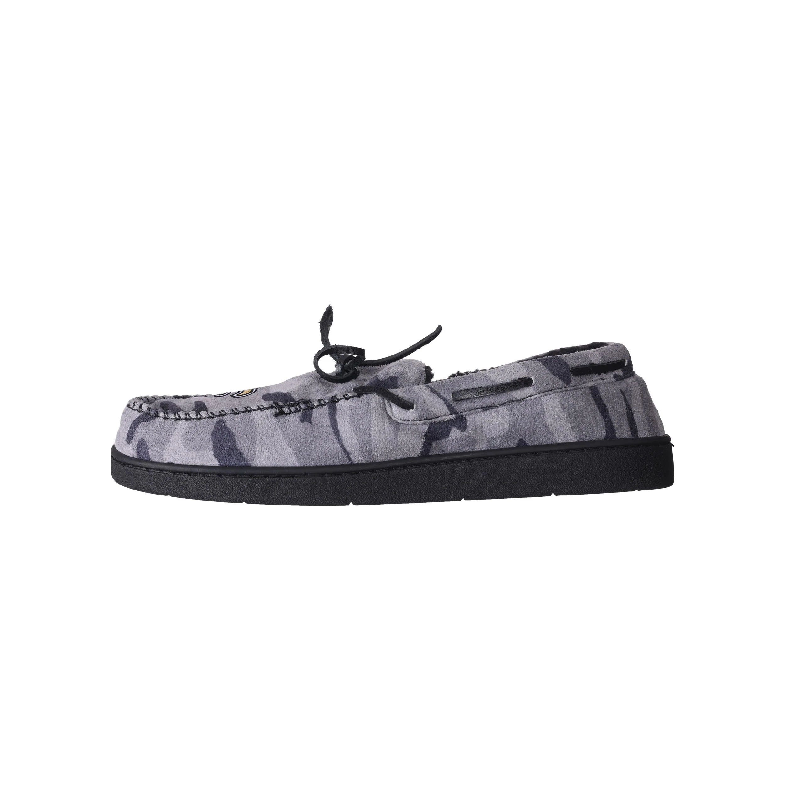 New Orleans Saints NFL Mens Printed Camo Moccasin Slippers - Image 2