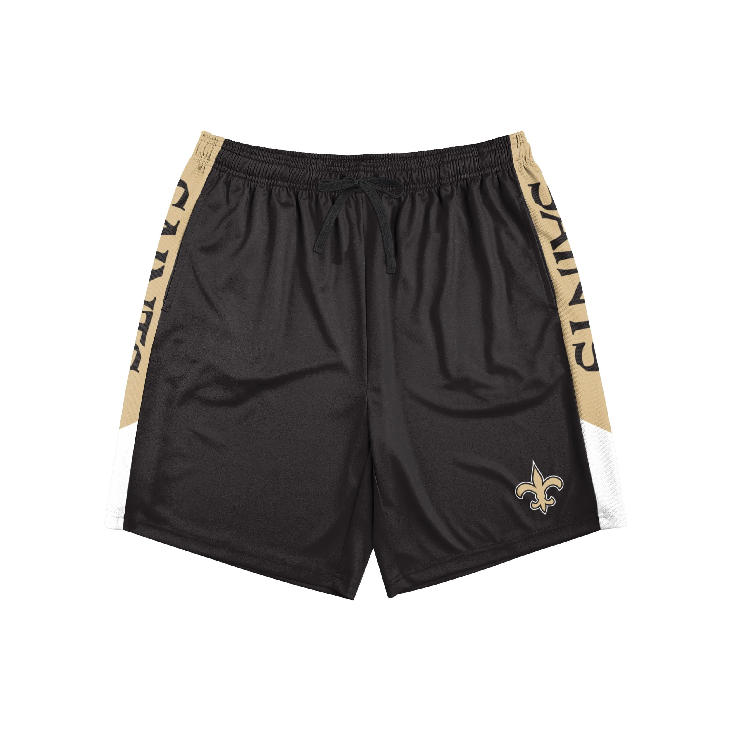 New Orleans Saints NFL Mens Side Stripe Training Shorts - Image 4