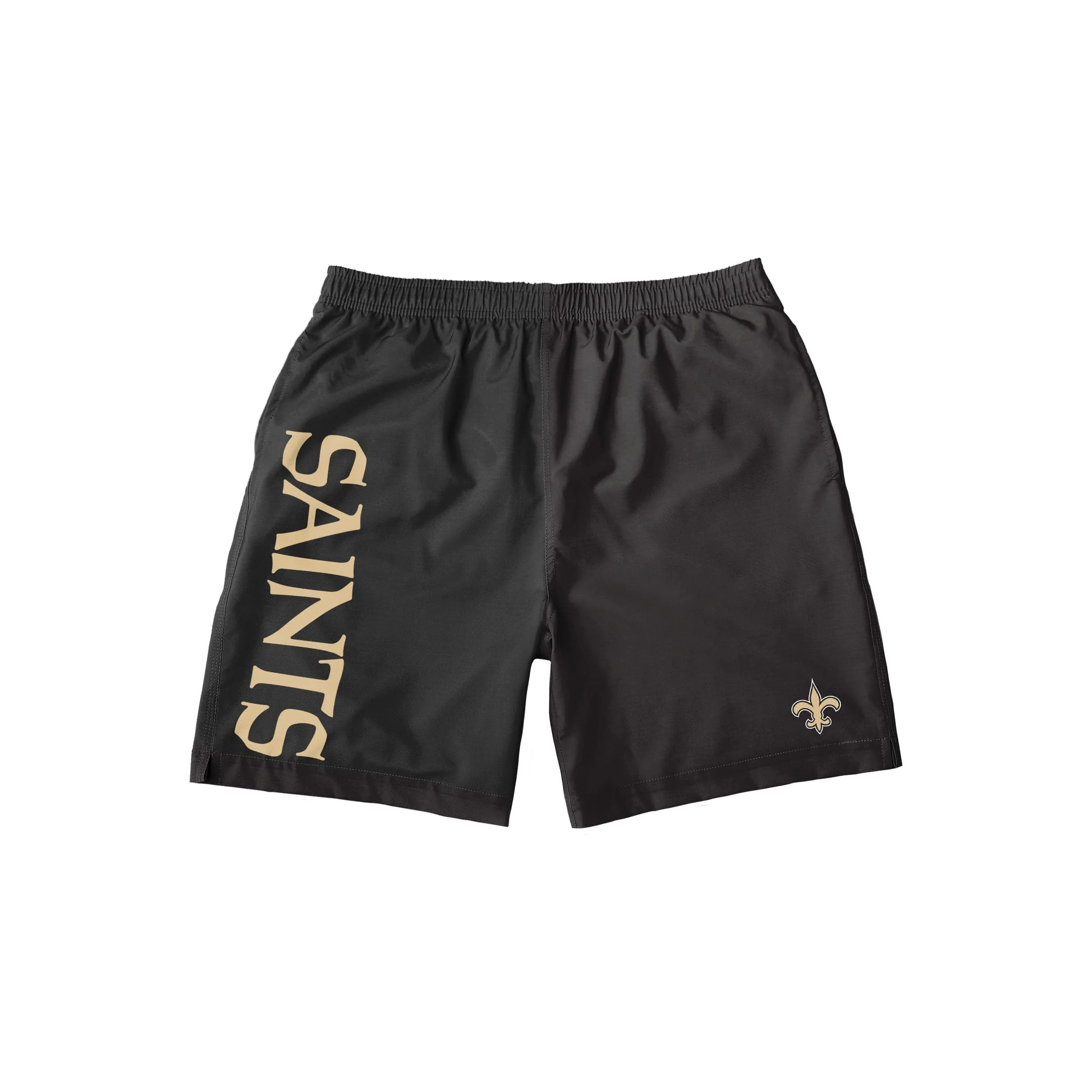 New Orleans Saints NFL Mens Solid Wordmark Traditional Swimming Trunks - Image 4