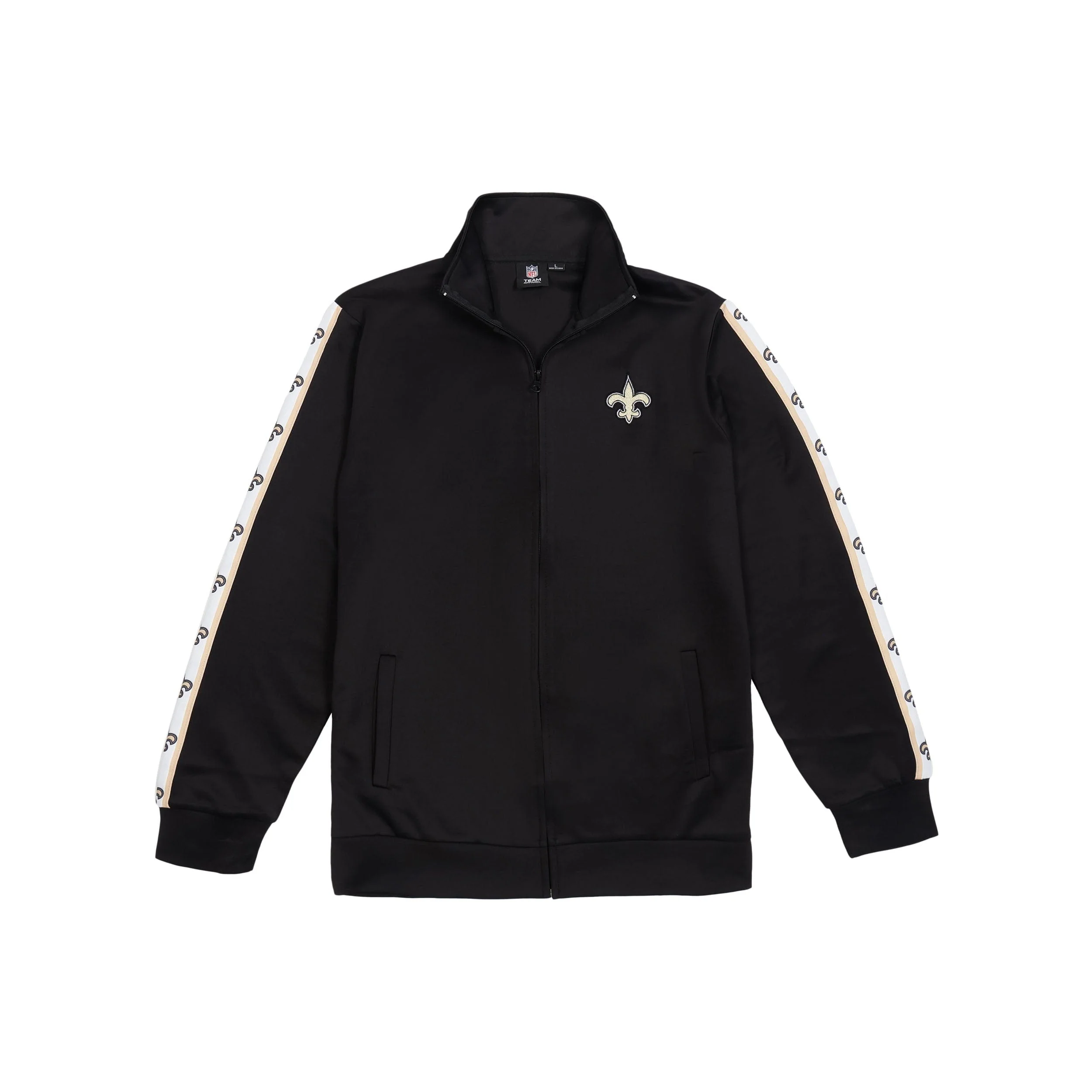 New Orleans Saints NFL Mens Stripe Logo Track Jacket - Image 6