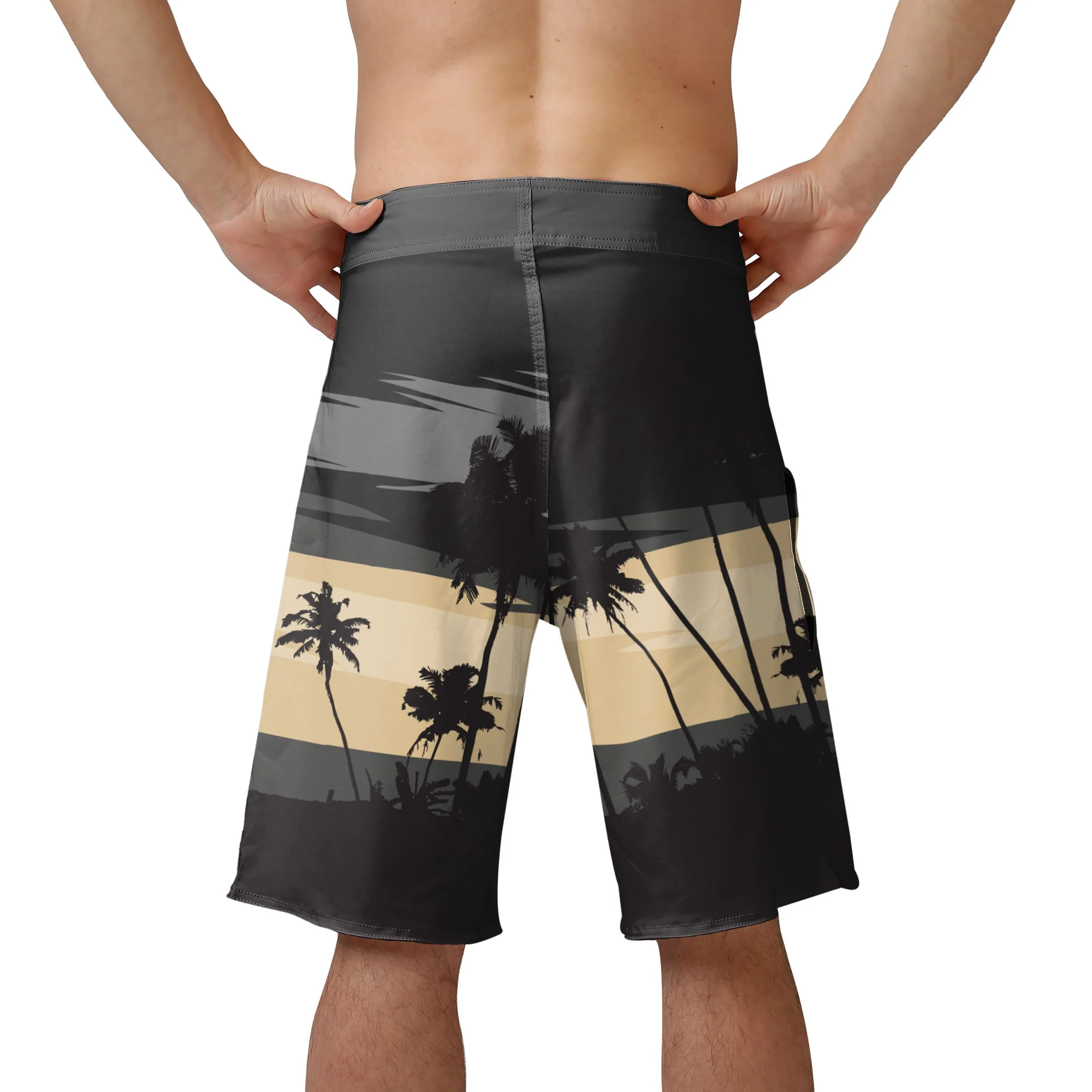 New Orleans Saints NFL Mens Sunset Boardshorts - Image 3