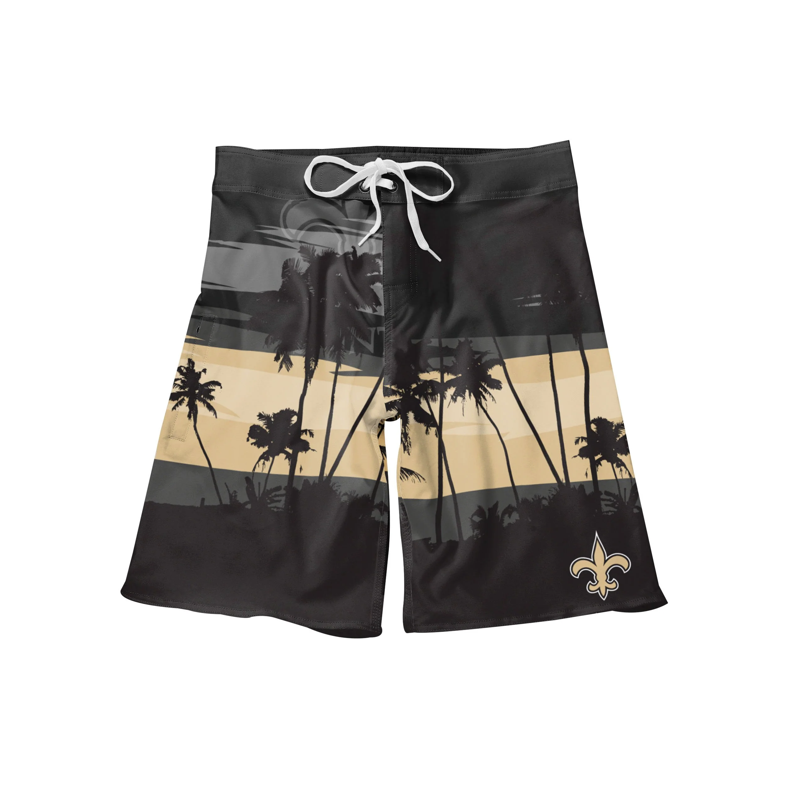 New Orleans Saints NFL Mens Sunset Boardshorts - Image 4