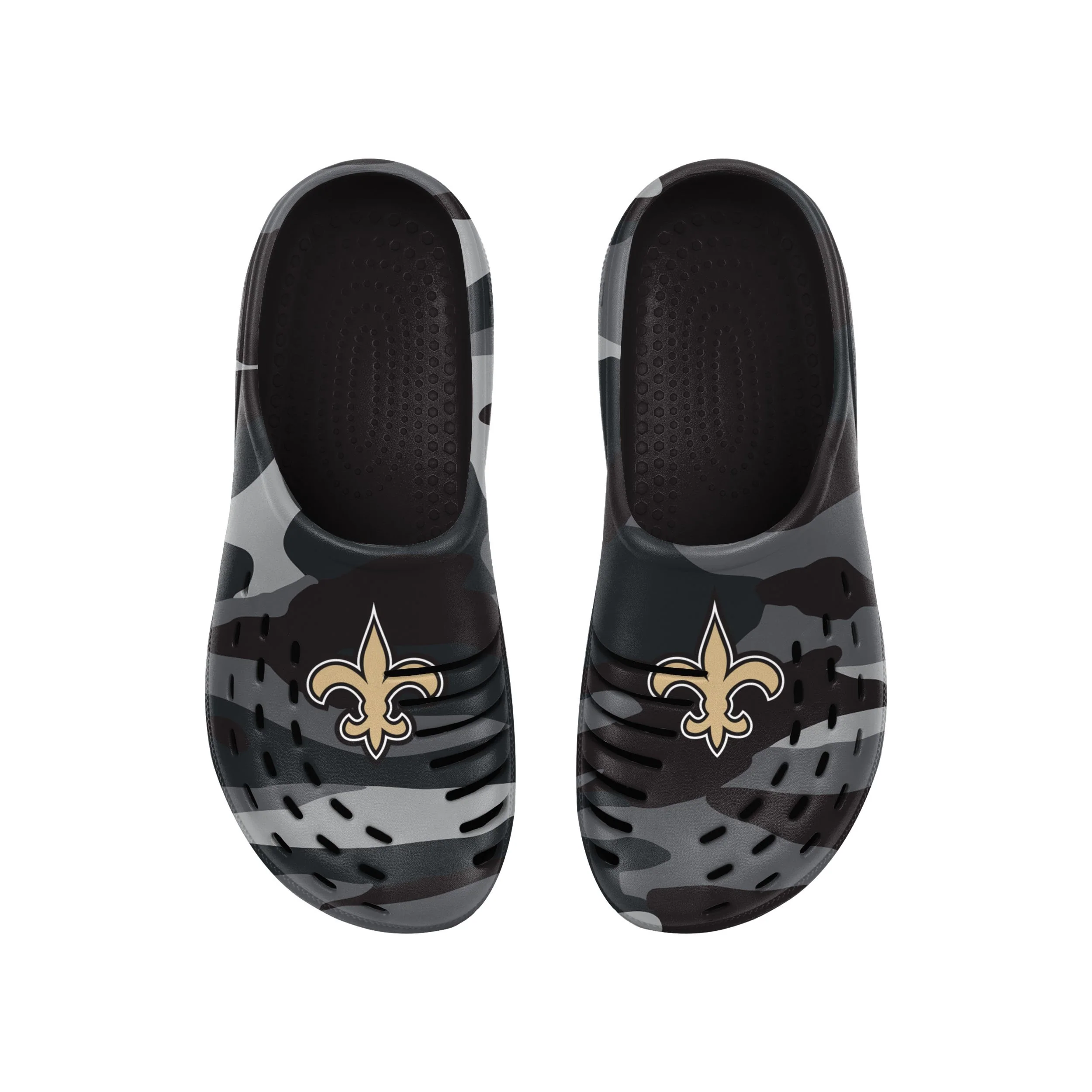 New Orleans Saints NFL Mens Tonal Camo Clog - Image 4