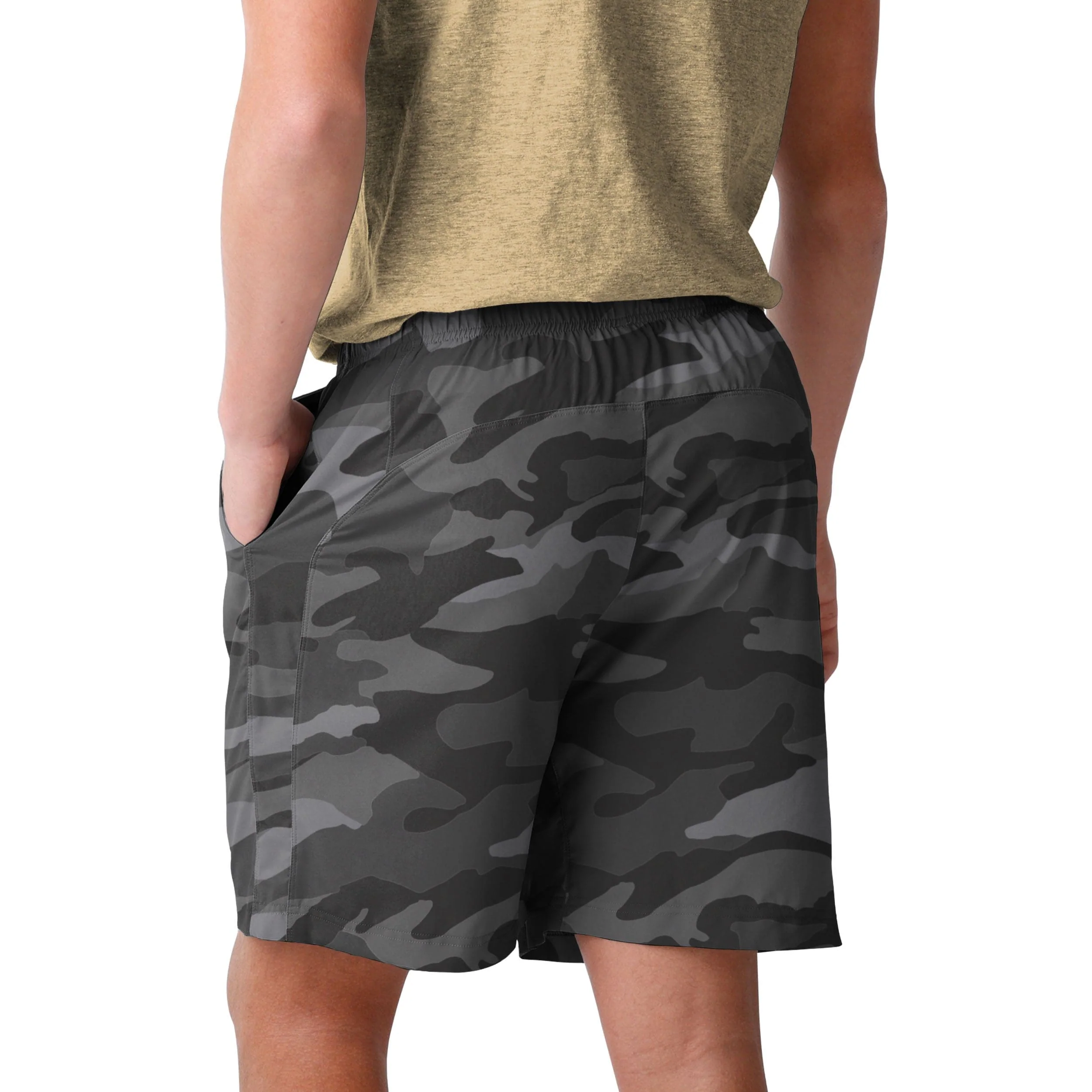 New Orleans Saints NFL Mens Tonal Camo Woven Shorts - Image 3