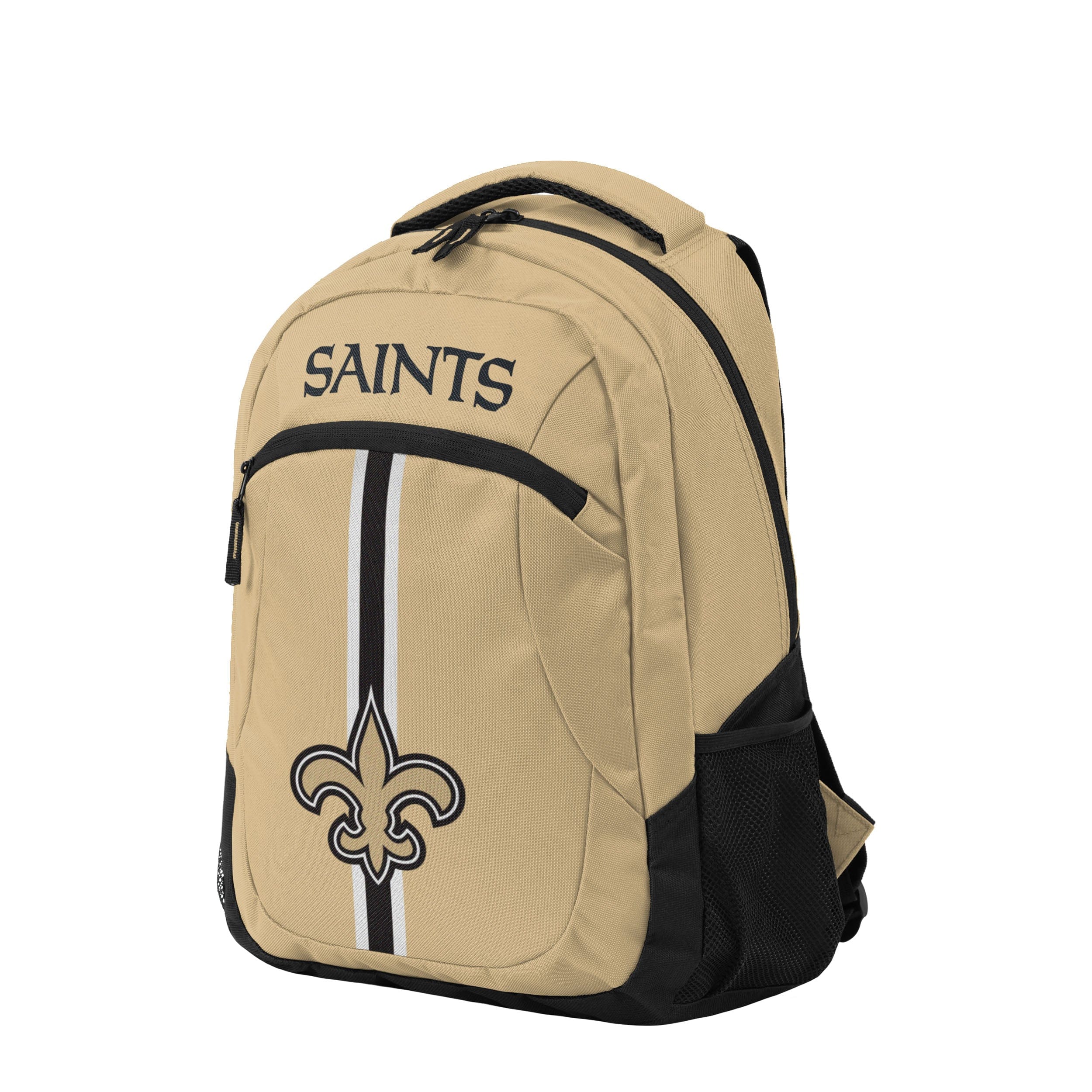 New Orleans Saints NFL Old Gold Alternate Color Action Backpack - Image 2