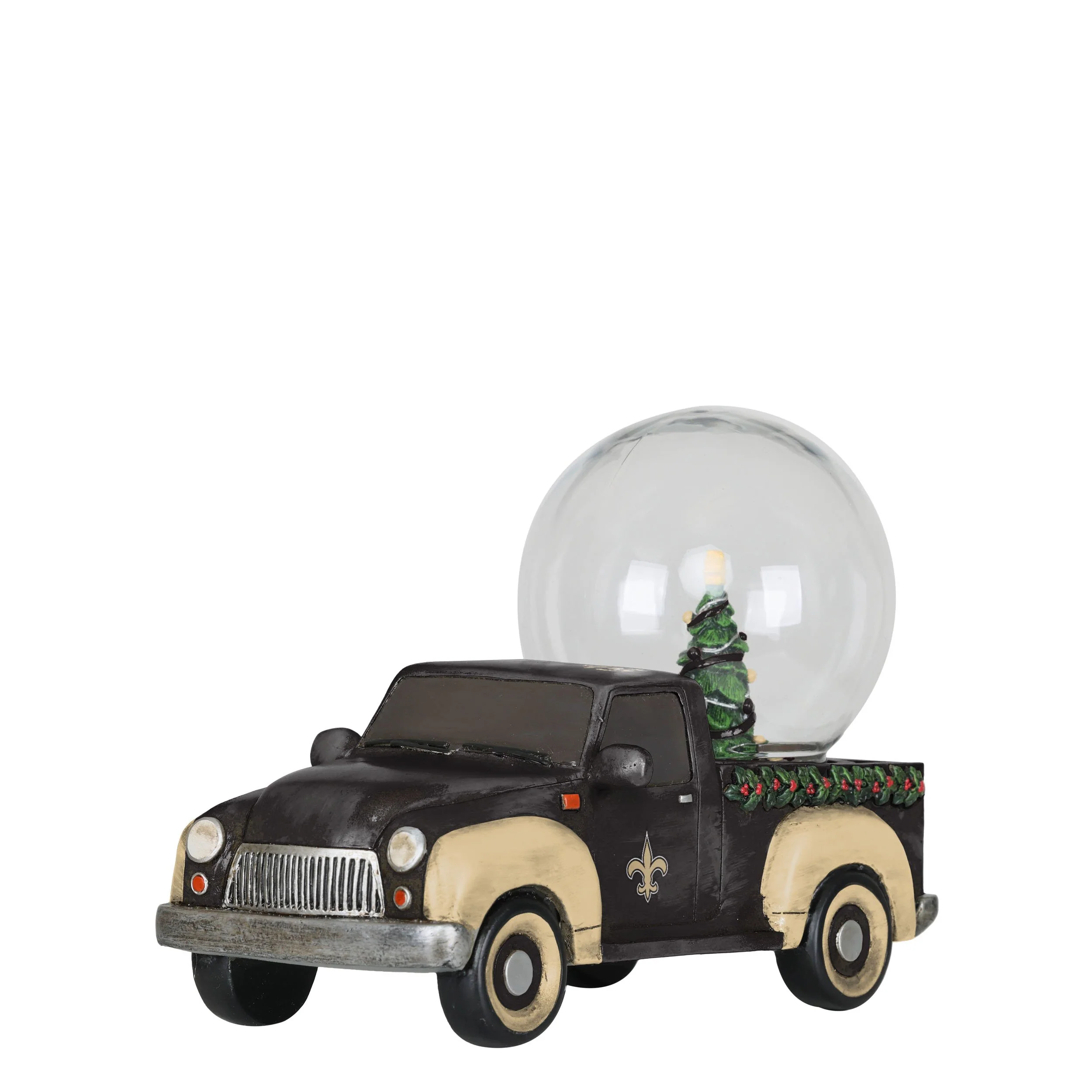New Orleans Saints NFL Pickup Truck Snow Globe - Image 2