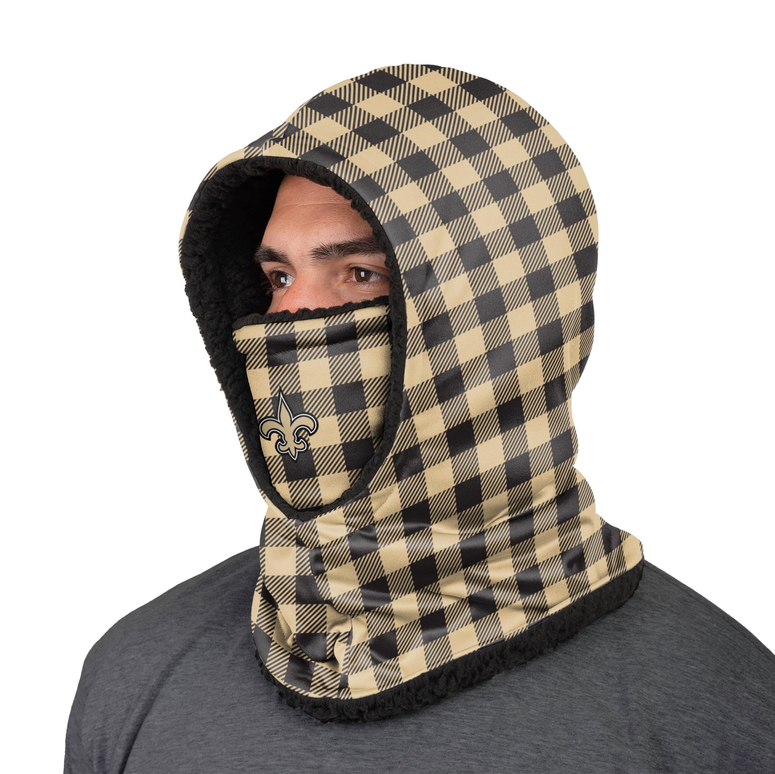 New Orleans Saints NFL Plaid Hooded Gaiter - Image 2