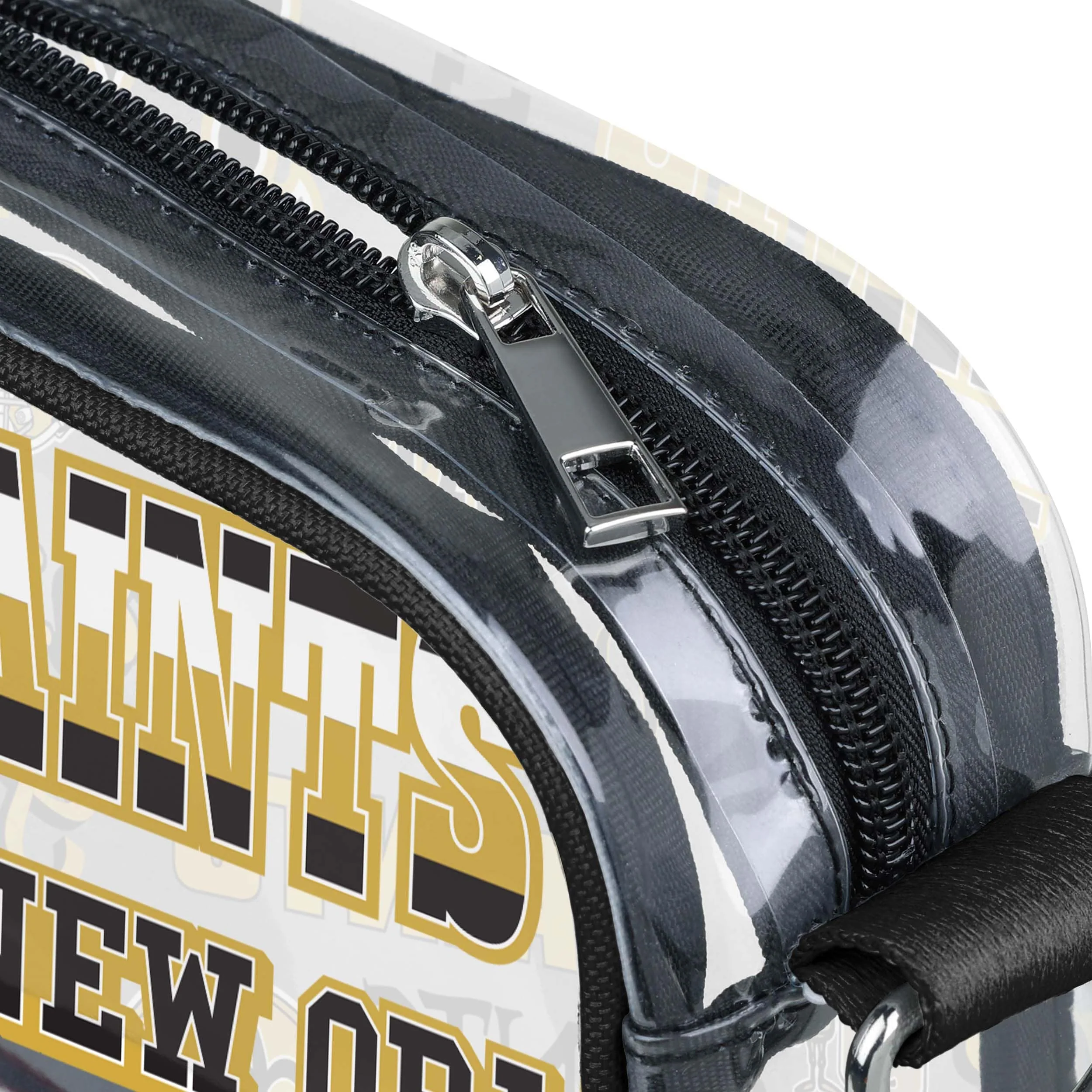 New Orleans Saints NFL Repeat Retro Print Clear Crossbody Bag - Image 4