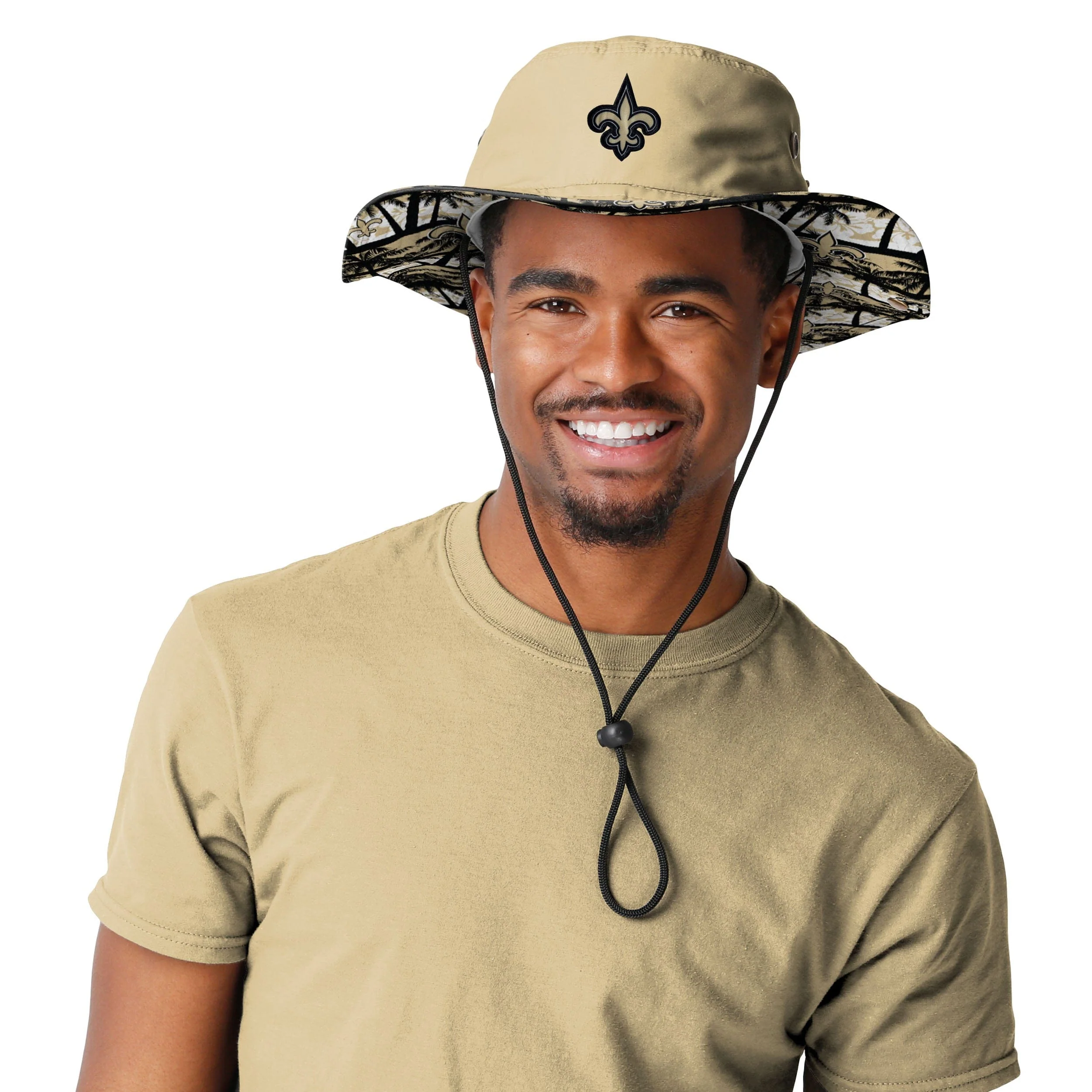 New Orleans Saints NFL Solid Hybrid Boonie Hat - Image 2