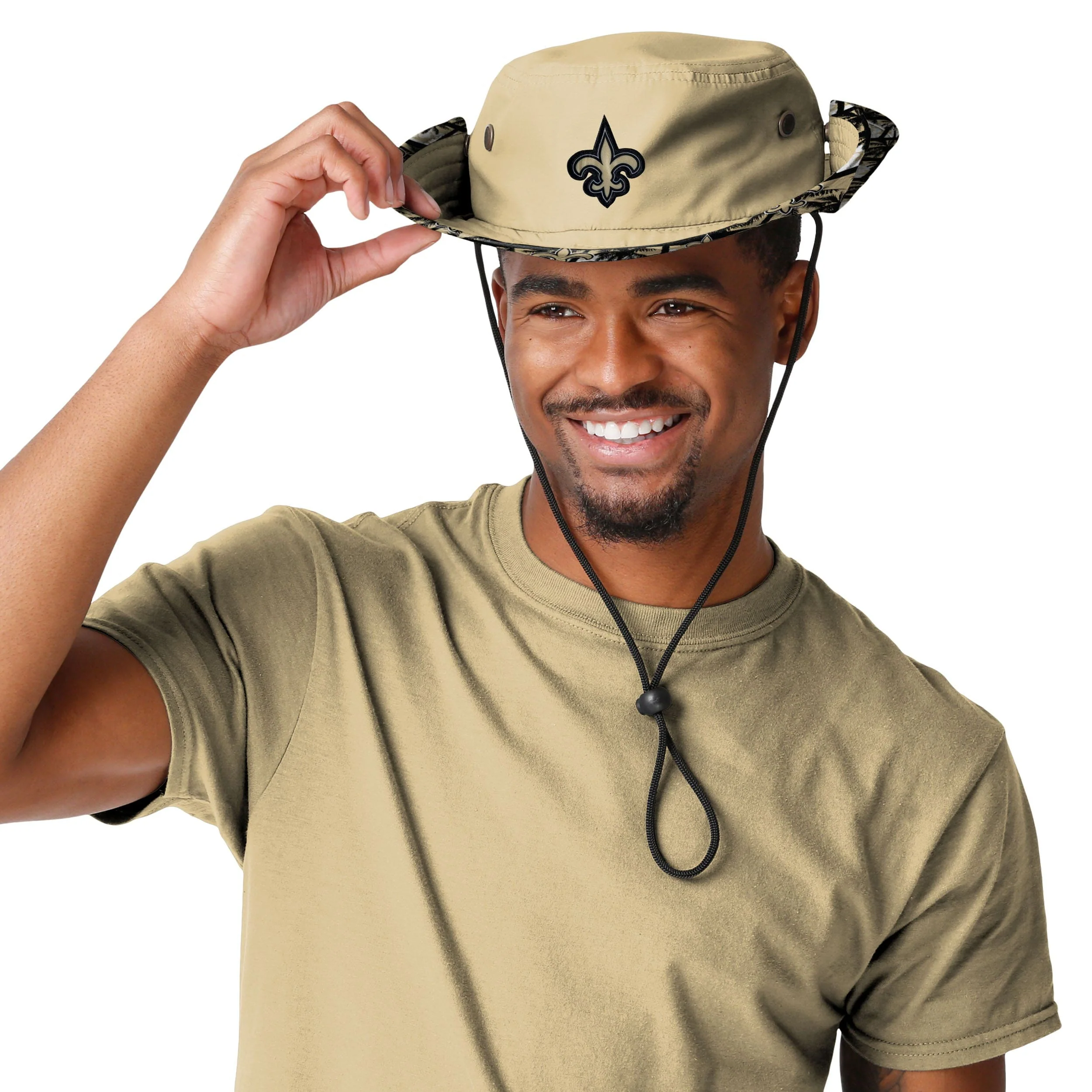New Orleans Saints NFL Solid Hybrid Boonie Hat - Image 3