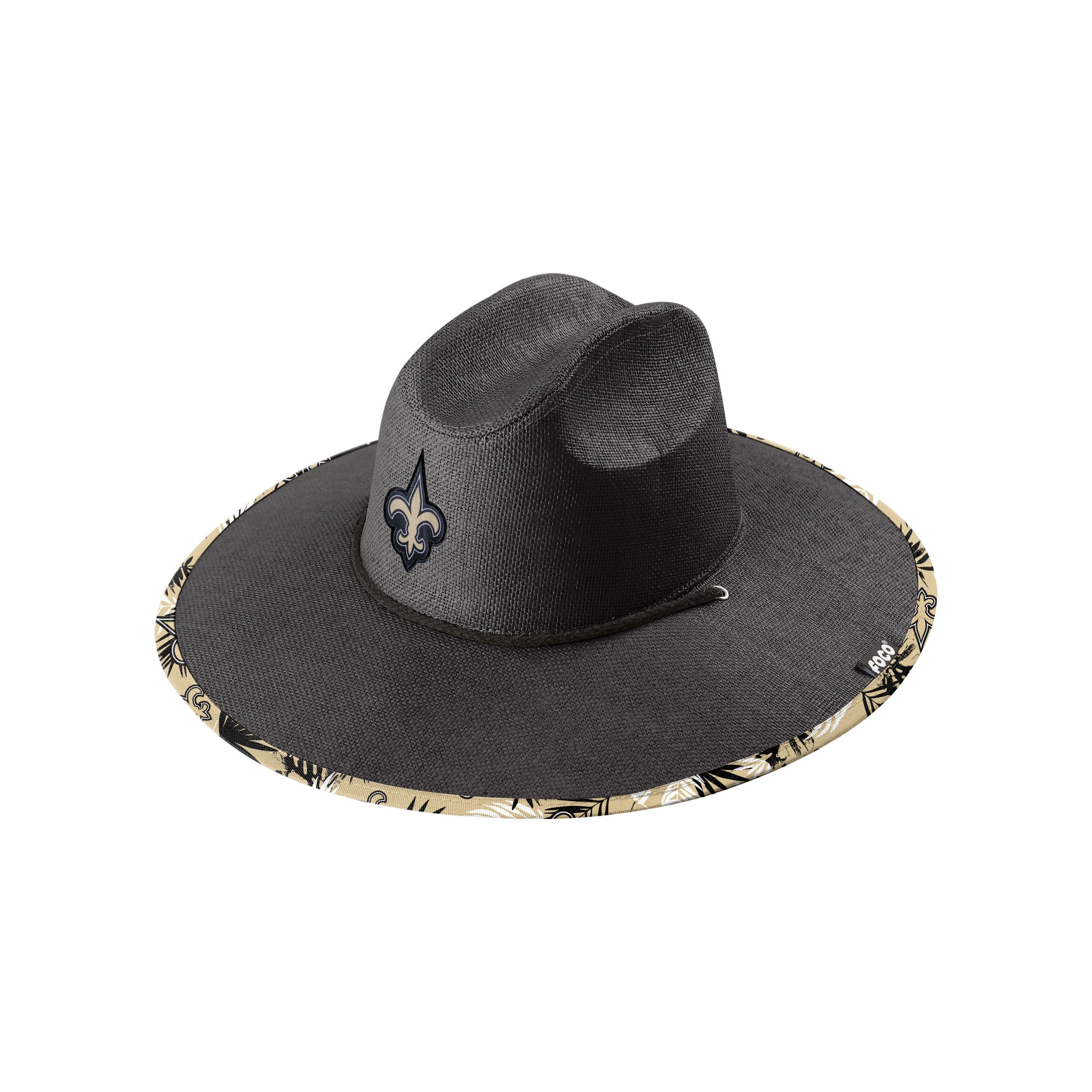 New Orleans Saints NFL Team Color Straw Hat - Image 3