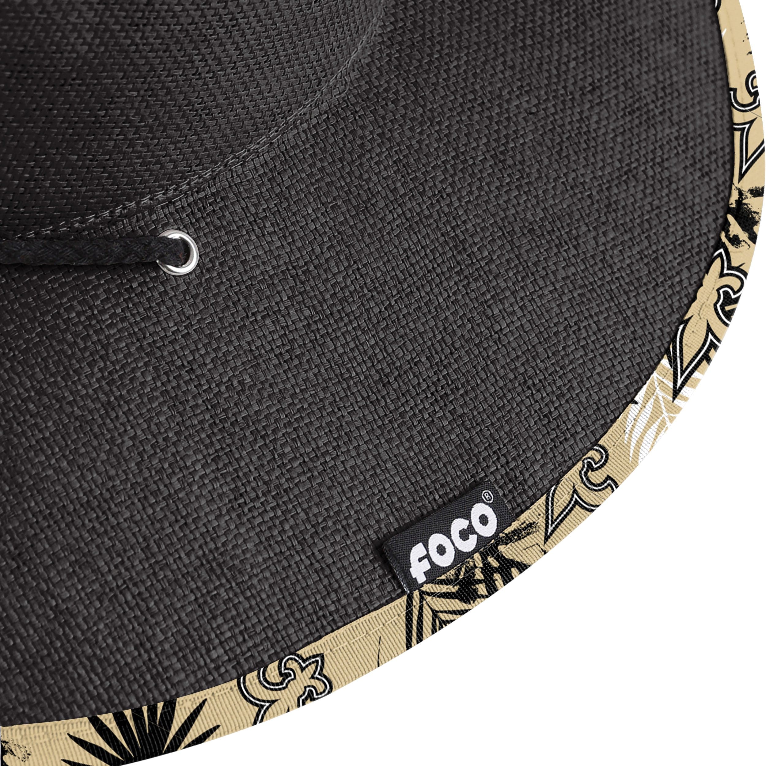 New Orleans Saints NFL Team Color Straw Hat - Image 7