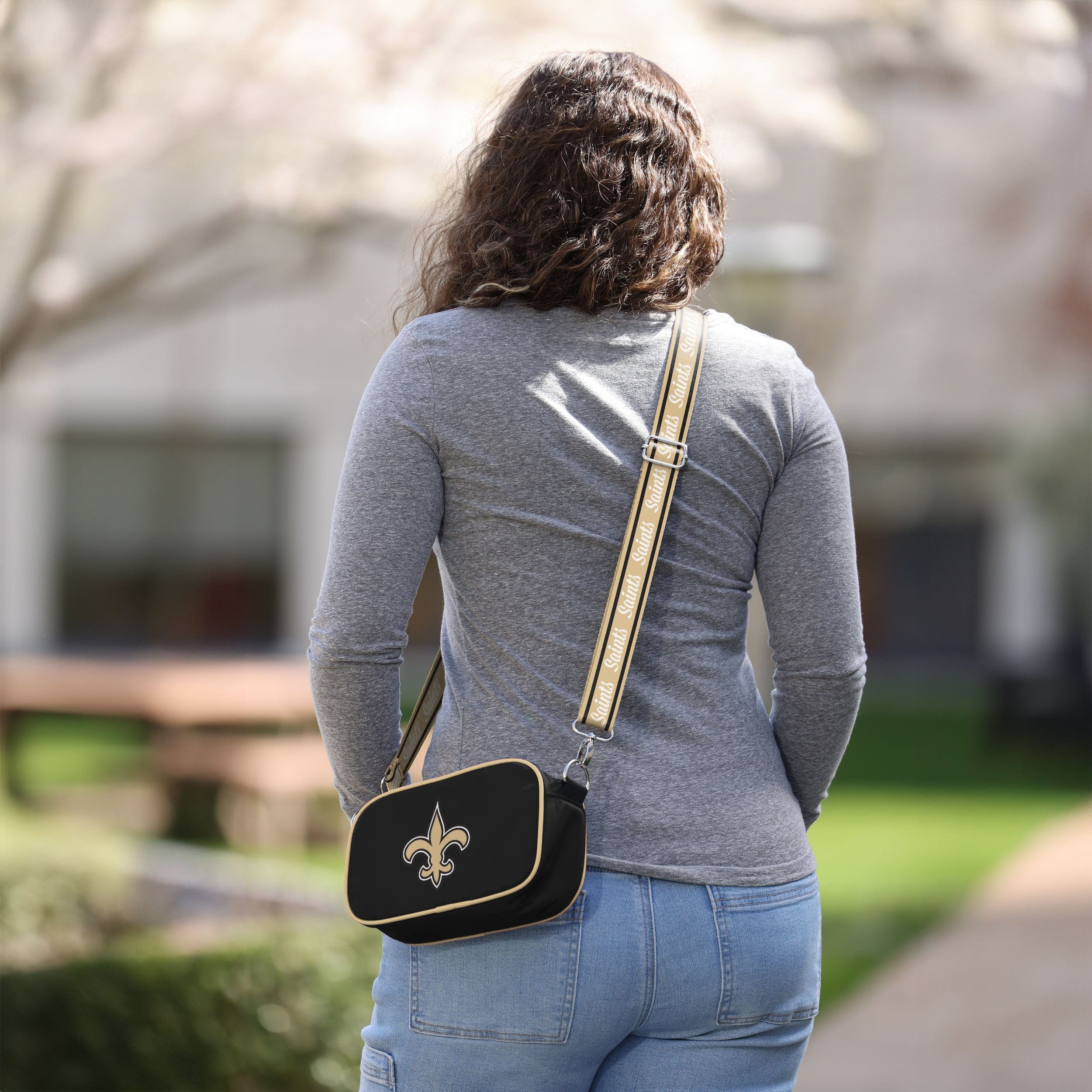 New Orleans Saints NFL Team Logo Crossbody Bag - Image 3