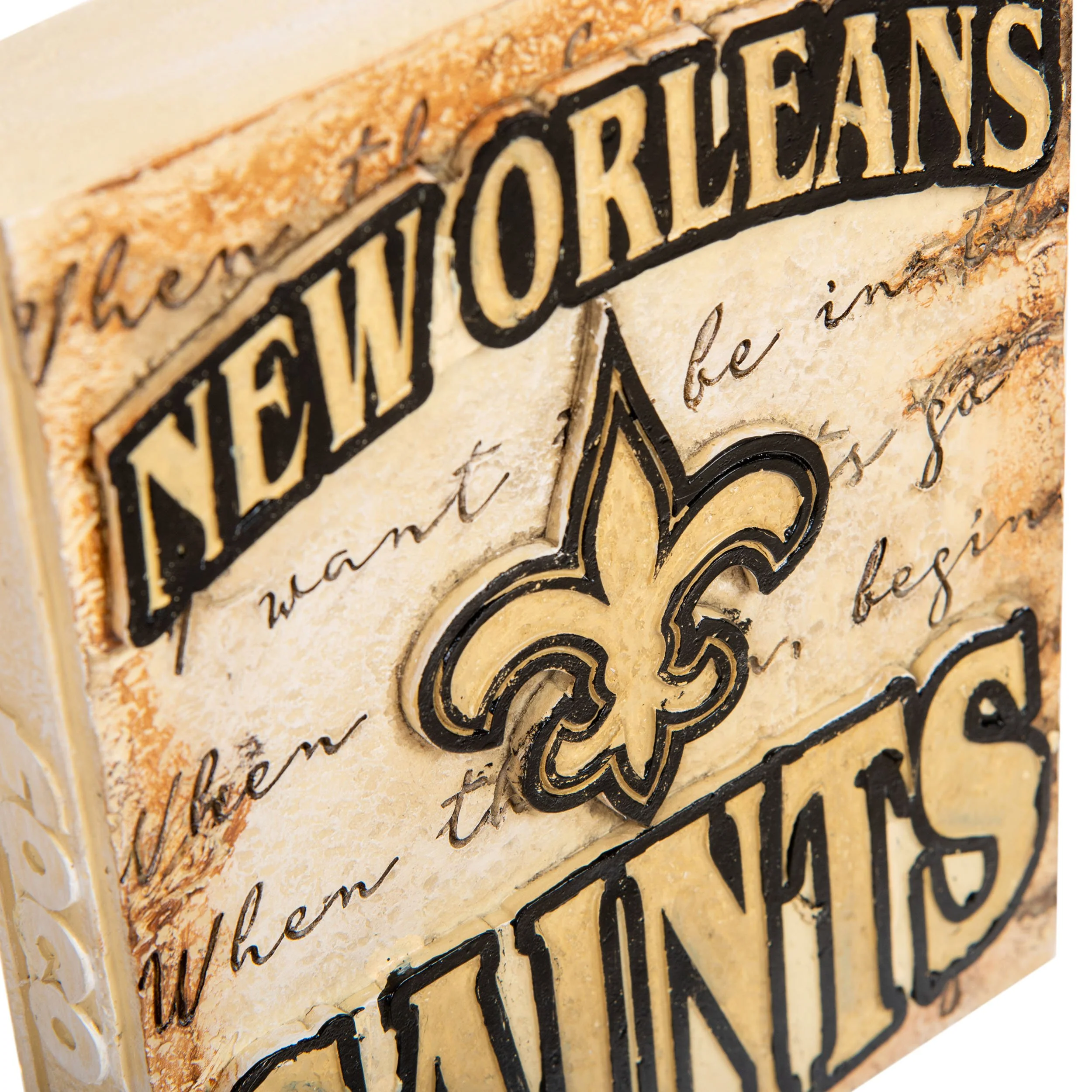 New Orleans Saints NFL Team Logo Wall Plaque - Image 2