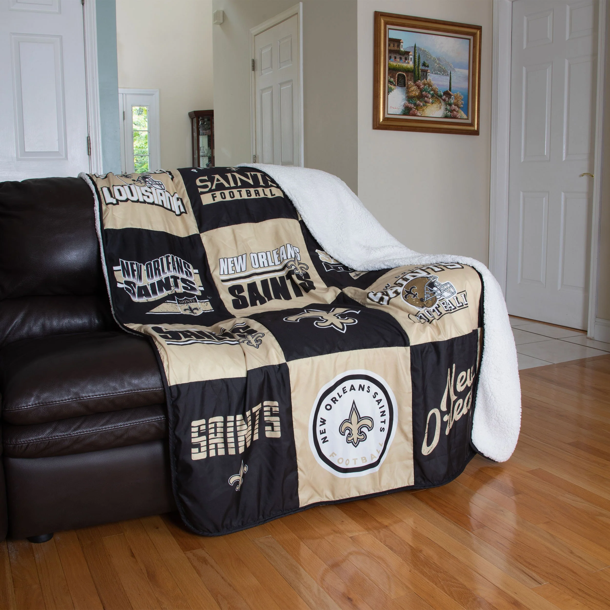 New Orleans Saints NFL Team Pride Patches Quilt - Image 2