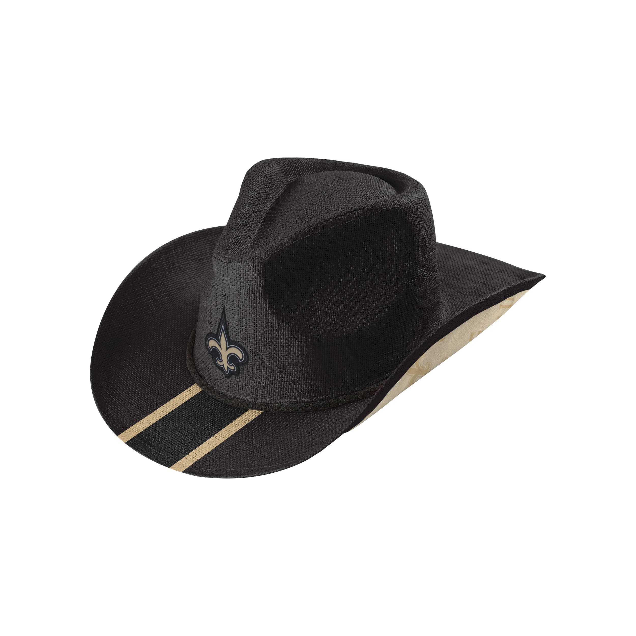 New Orleans Saints NFL Team Stripe Cowboy Hat - Image 3