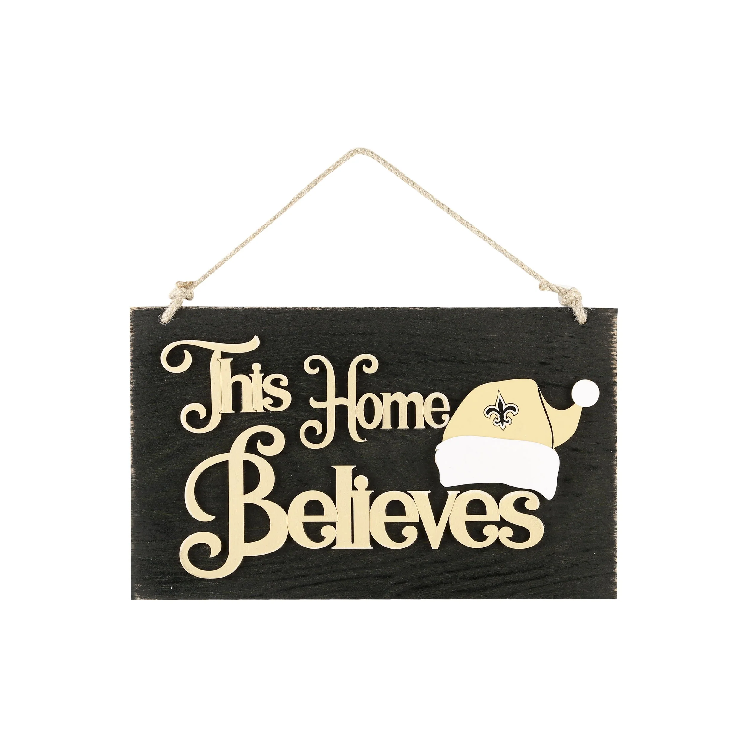 New Orleans Saints NFL This Home Believes Wall Sign