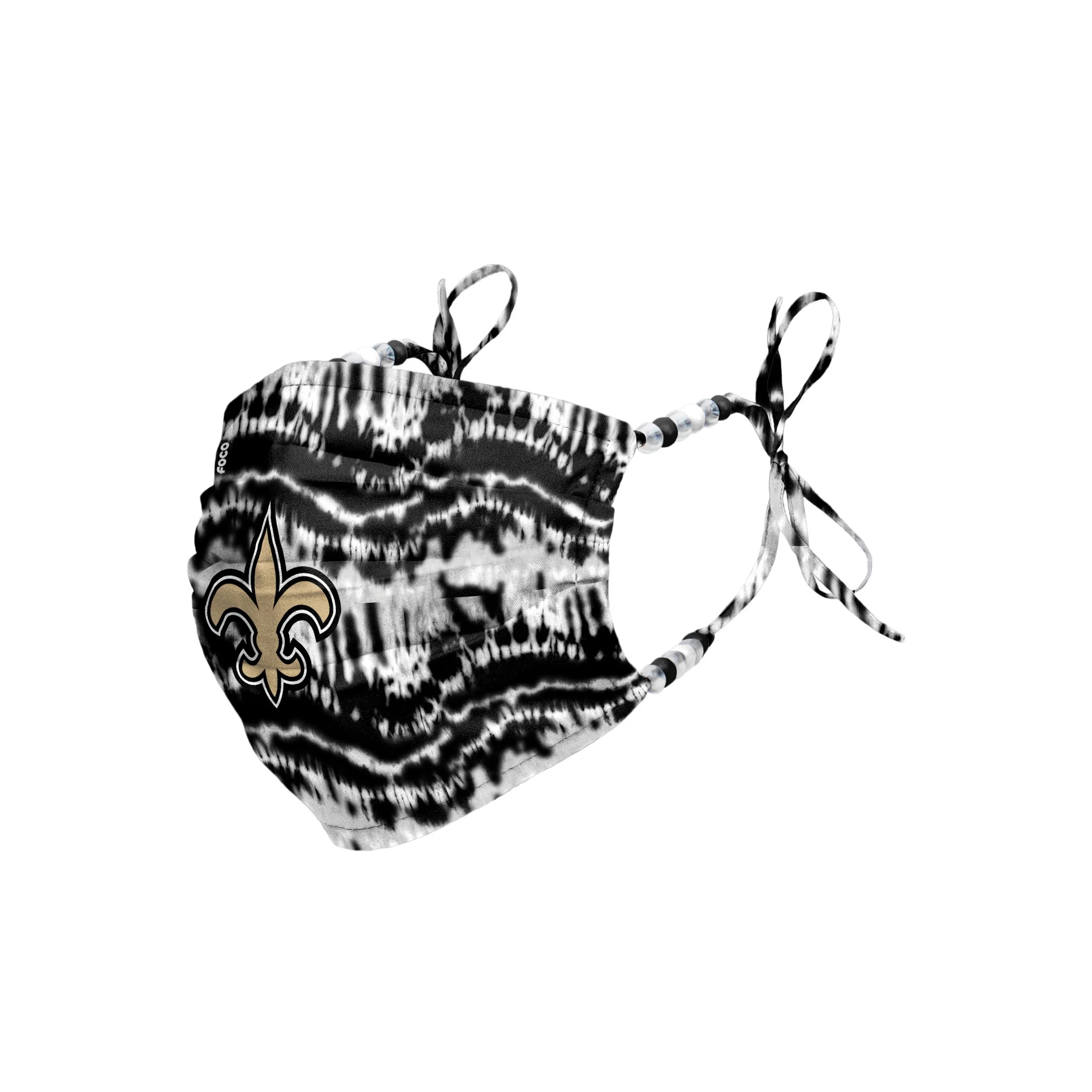 New Orleans Saints NFL Tie-Dye Beaded Tie-Back Face Cover