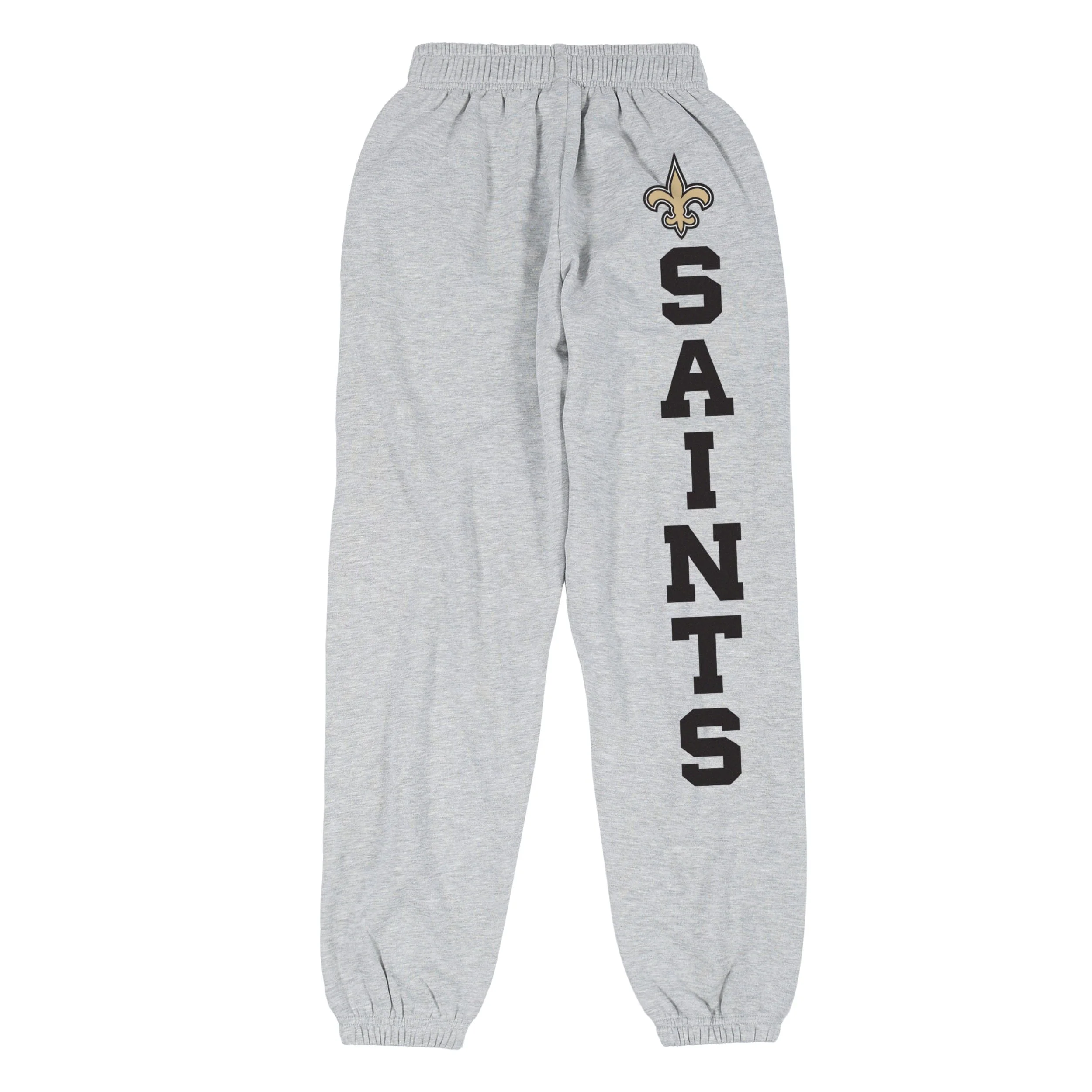 New Orleans Saints NFL Womens Big Wordmark Gray Sweatpants - Image 5