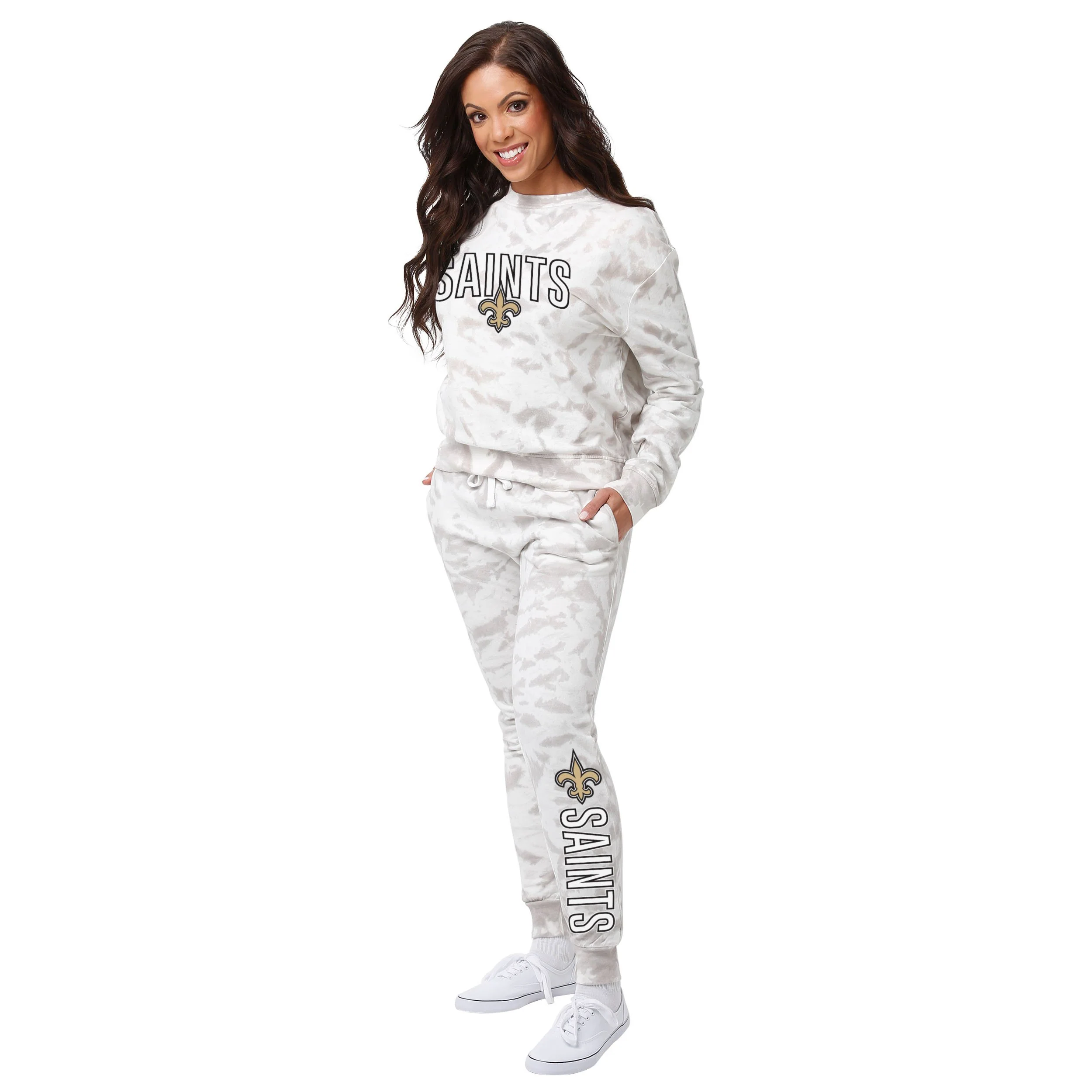 New Orleans Saints NFL Womens Cloud Coverage Sweater - Image 2