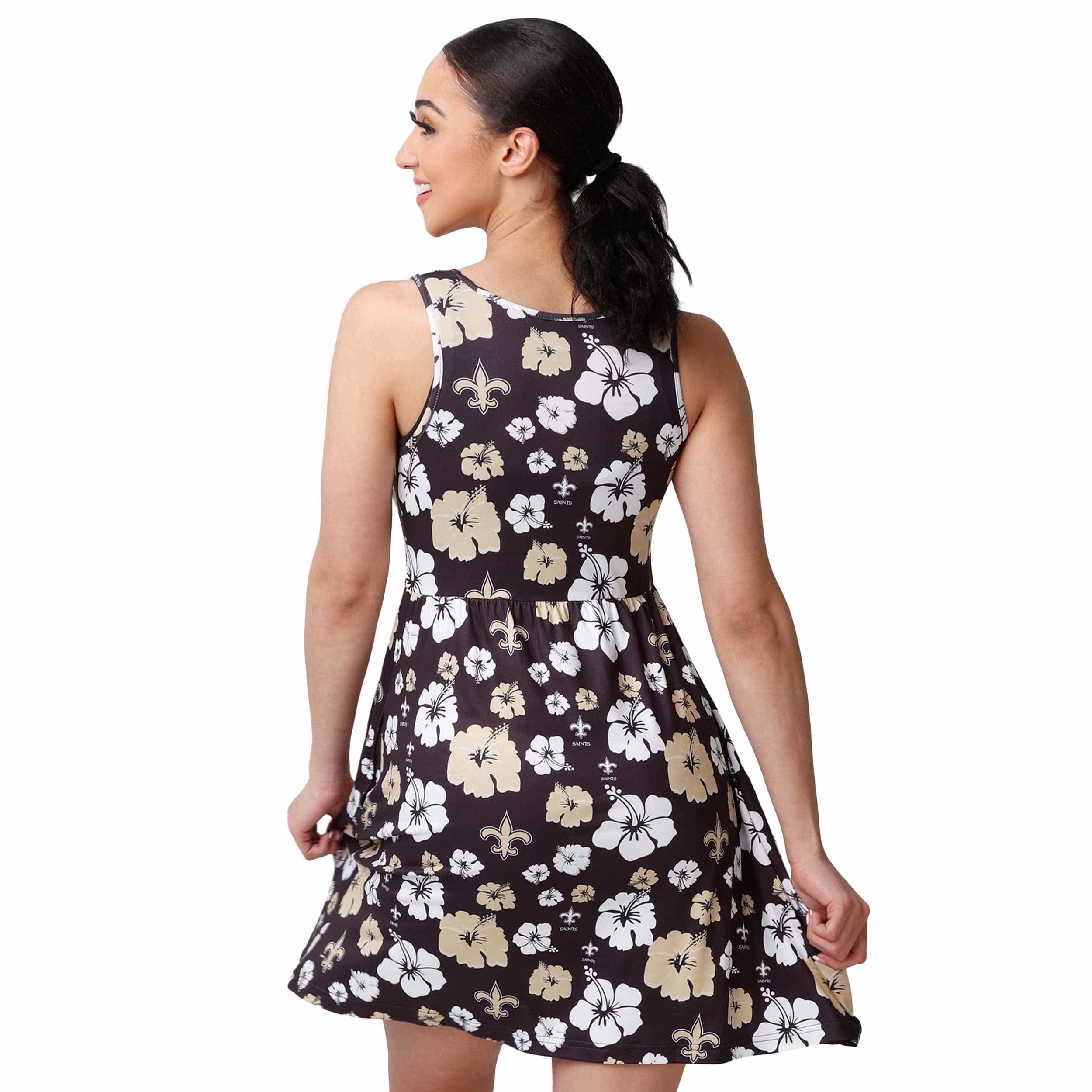 New Orleans Saints NFL Womens Fan Favorite Floral Sundress - Image 2