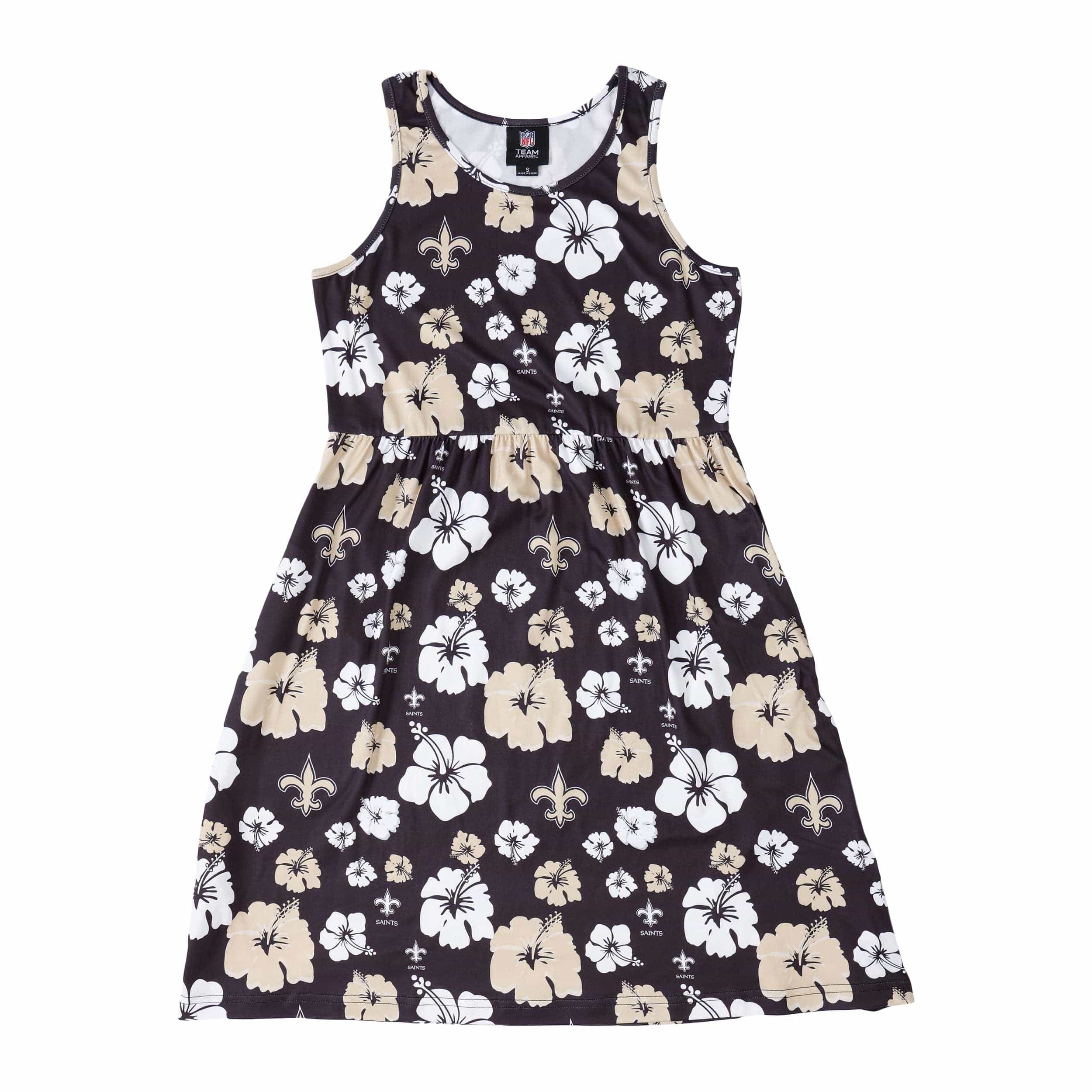 New Orleans Saints NFL Womens Fan Favorite Floral Sundress - Image 4