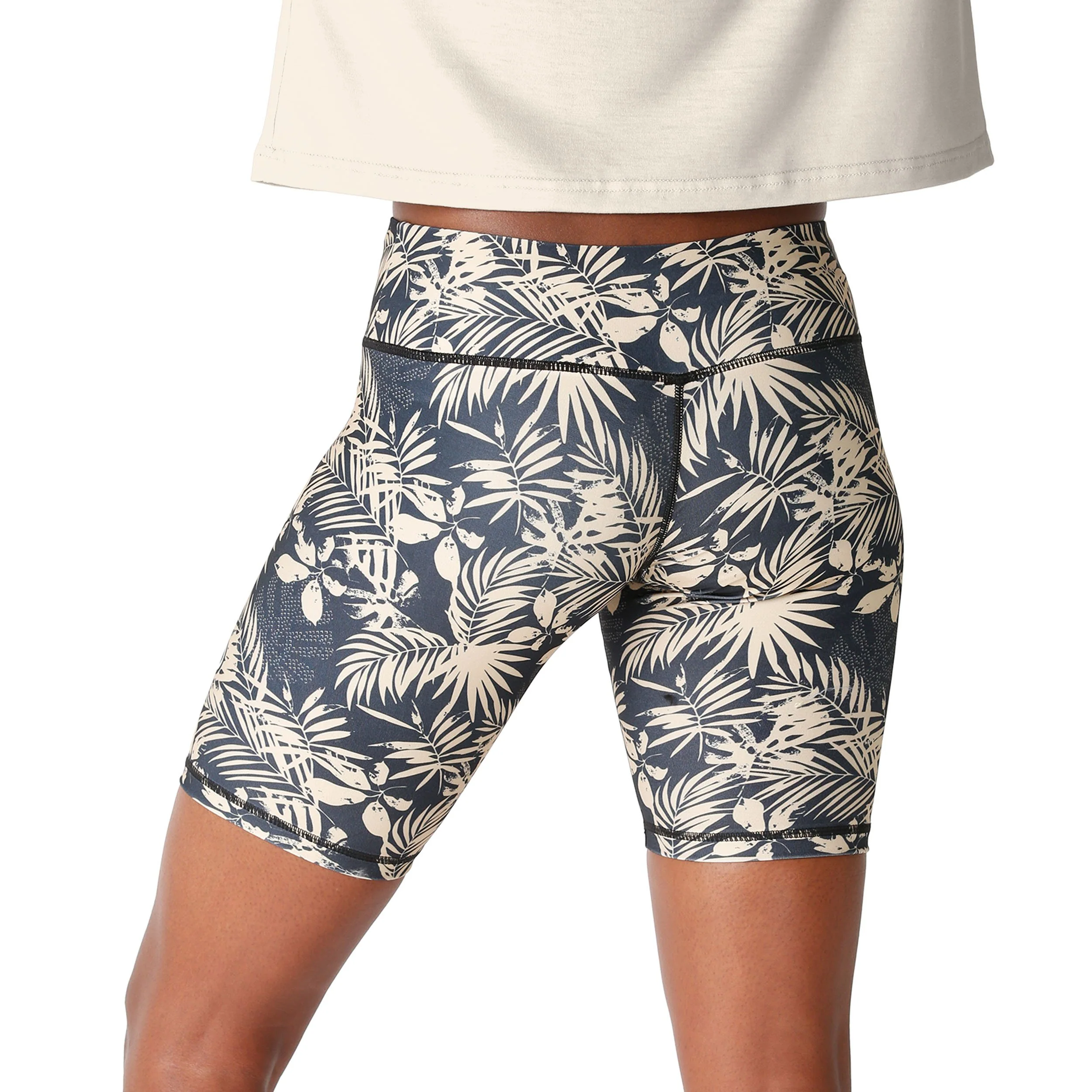 New Orleans Saints NFL Womens Floral Bike Shorts - Image 2