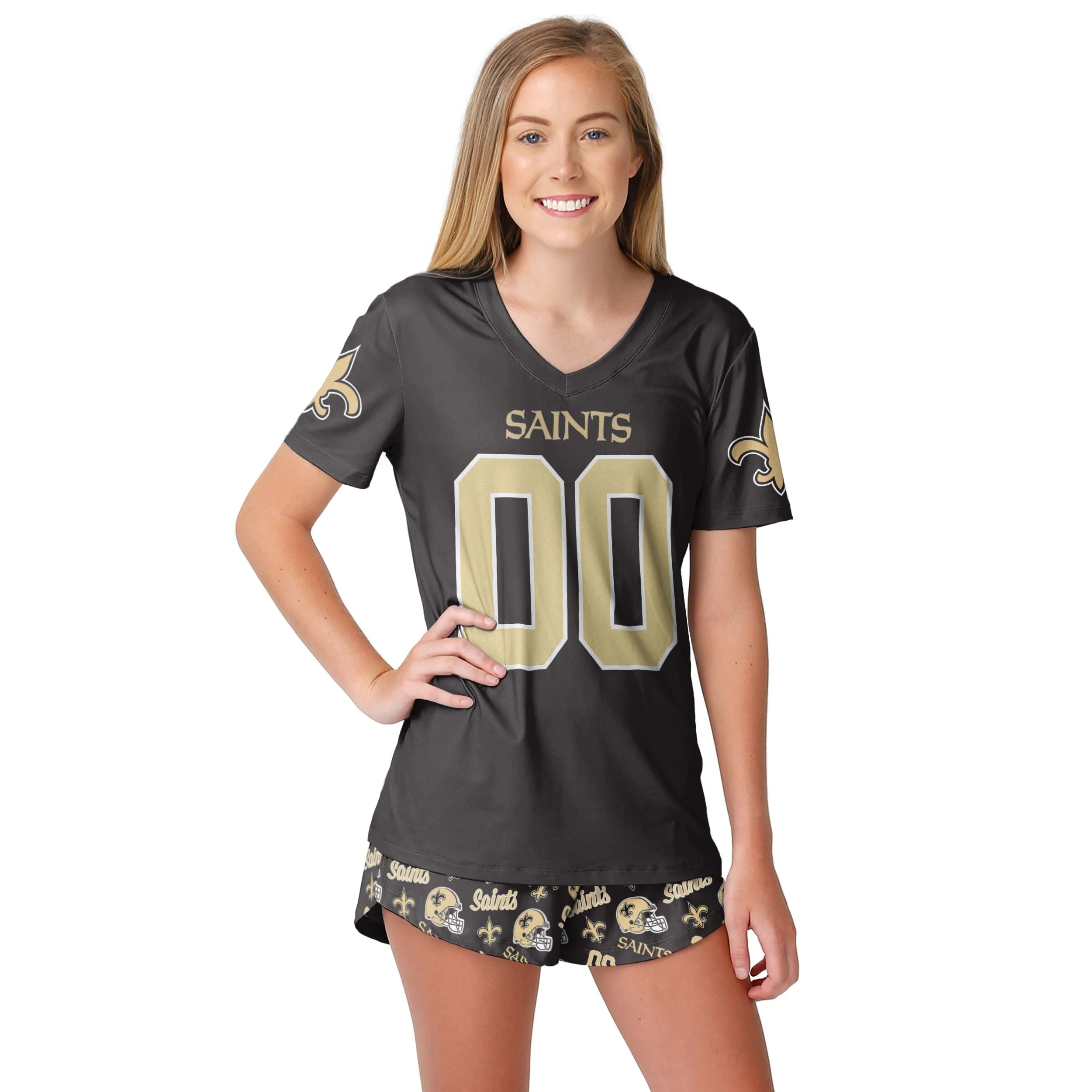 New Orleans Saints NFL Womens Gameday Ready Pajama Set