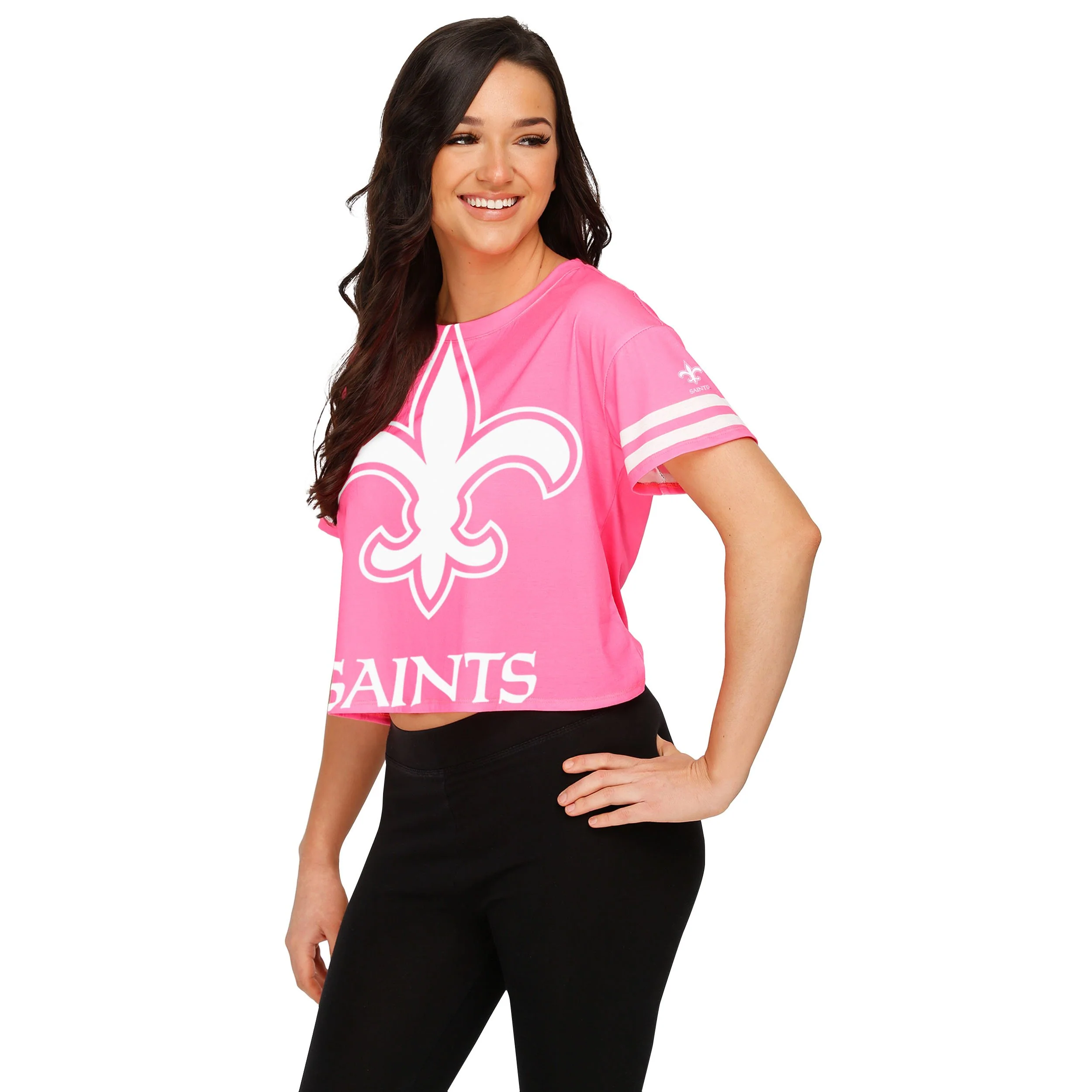 New Orleans Saints NFL Womens Highlights Crop Top