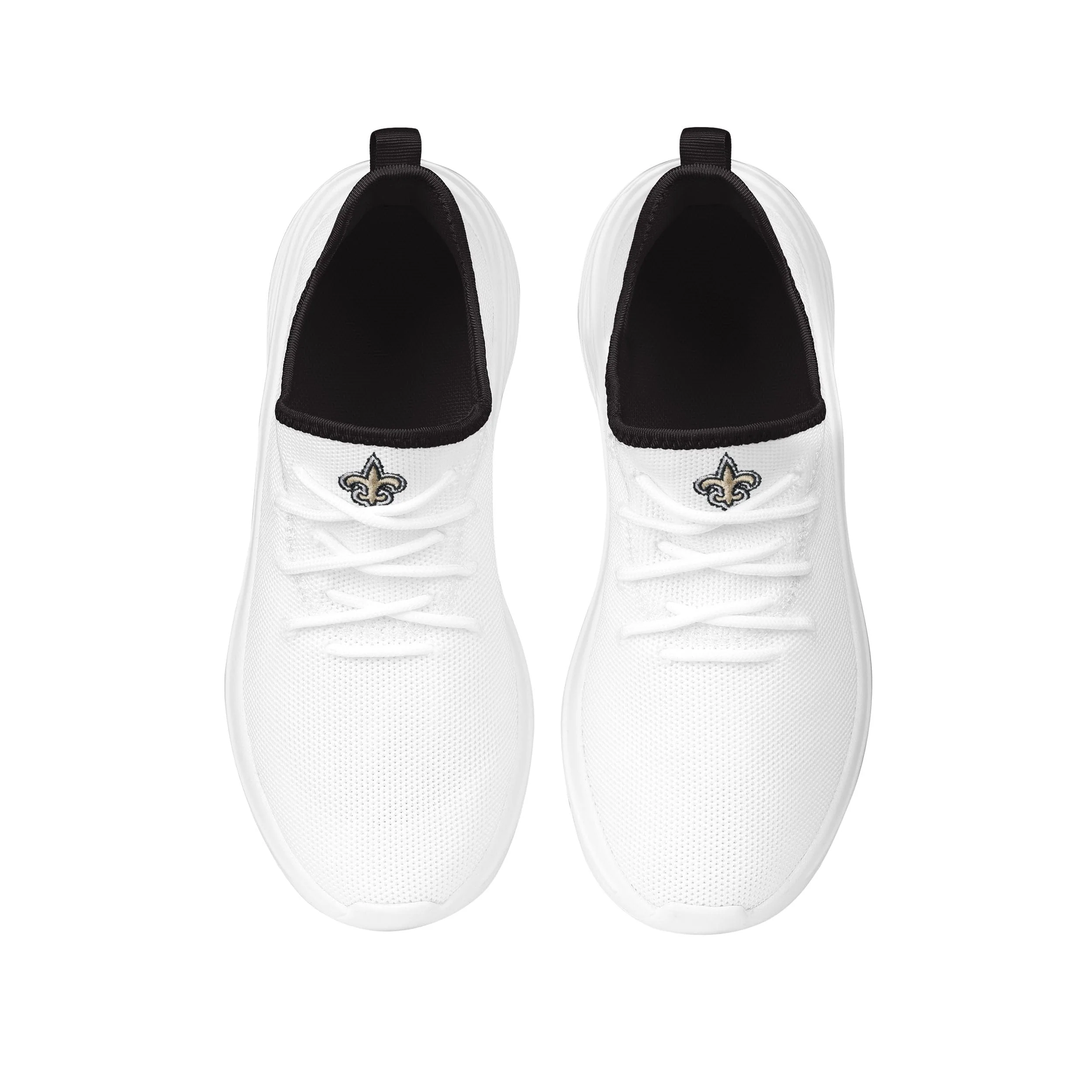 New Orleans Saints NFL Womens Midsole White Sneakers - Image 4