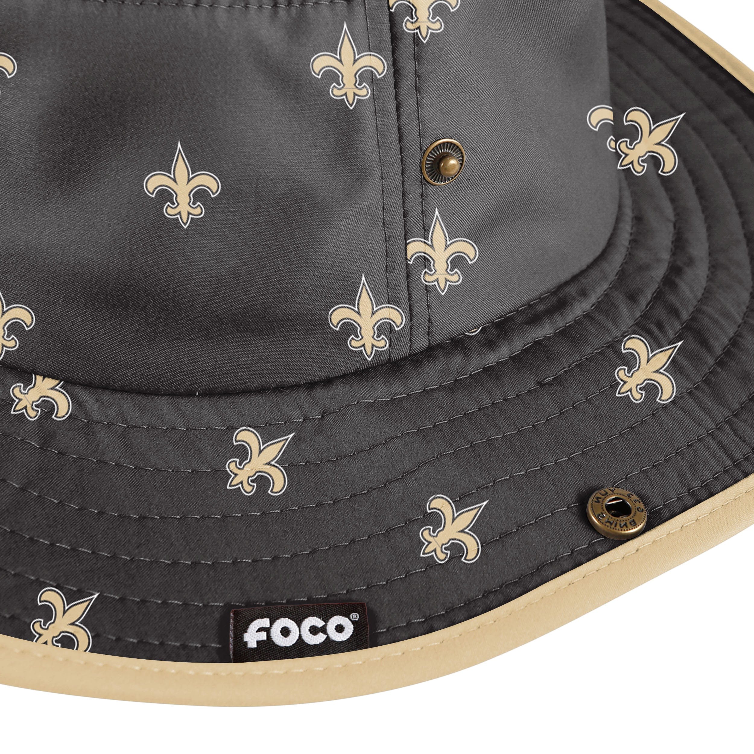 New Orleans Saints NFL Womens Mini Print Hybrid Boonie Hat - Image 3