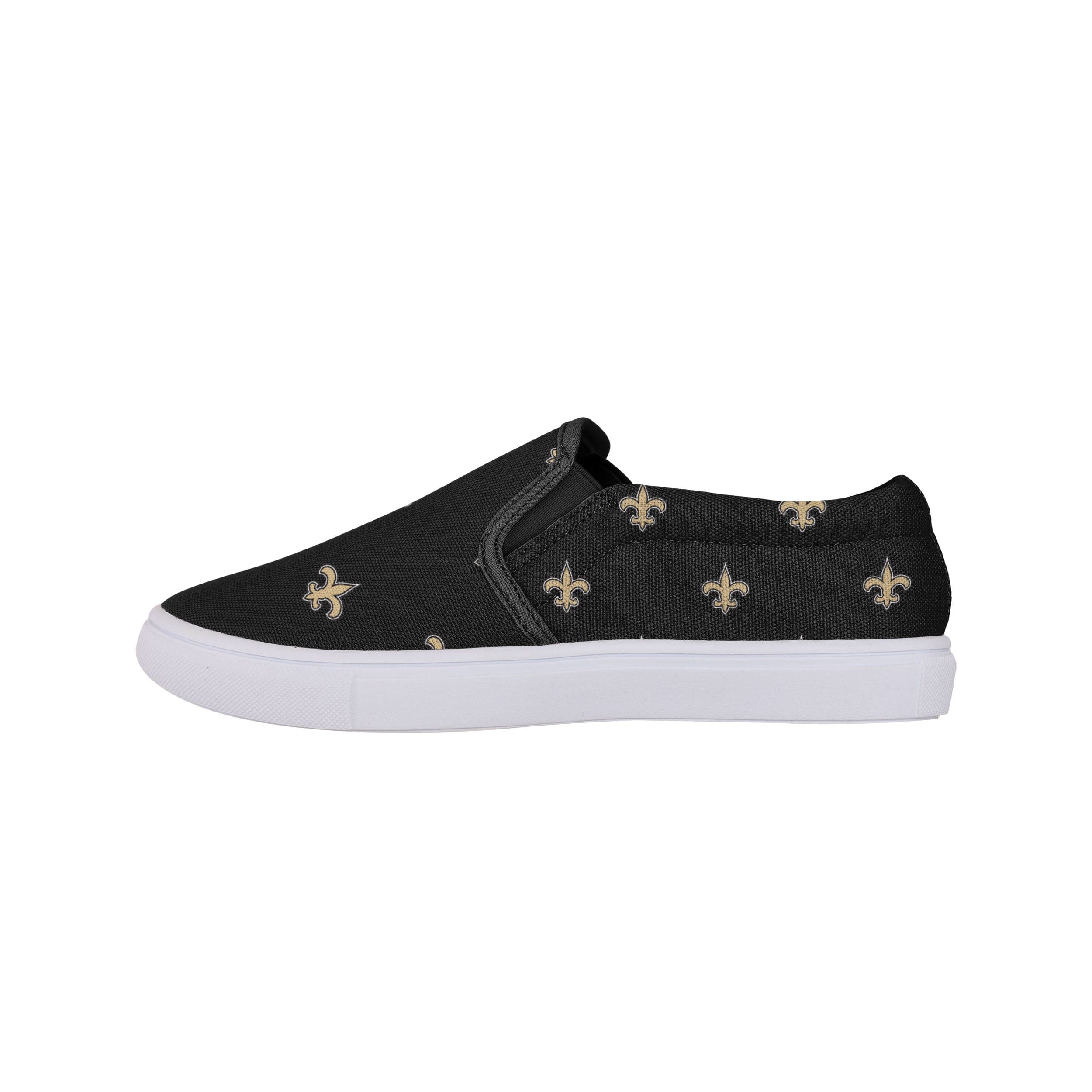 New Orleans Saints NFL Womens Repeat Logo Slip On Canvas Shoe - Image 4