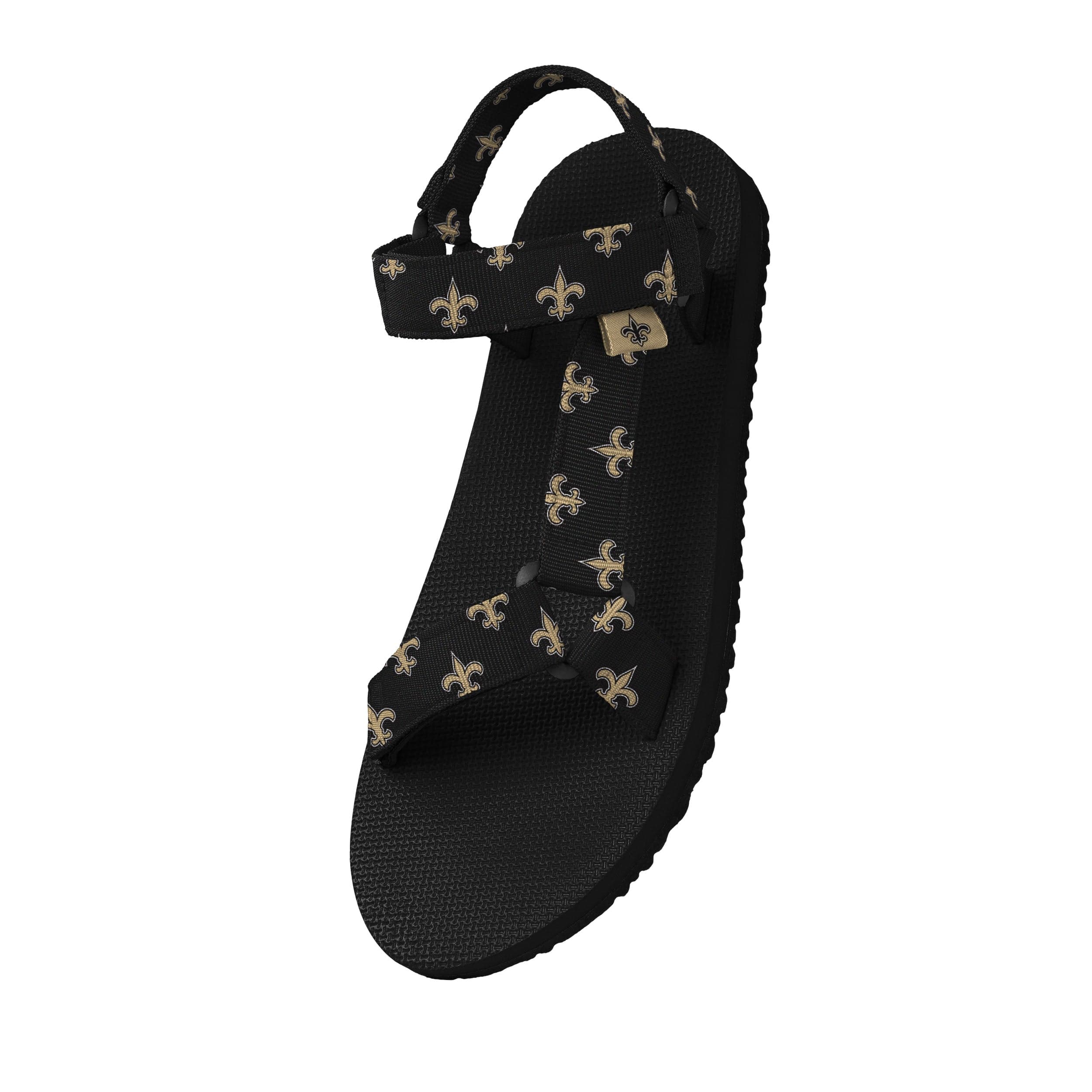 New Orleans Saints NFL Womens Repeat Logo Strap Sandal - Image 2