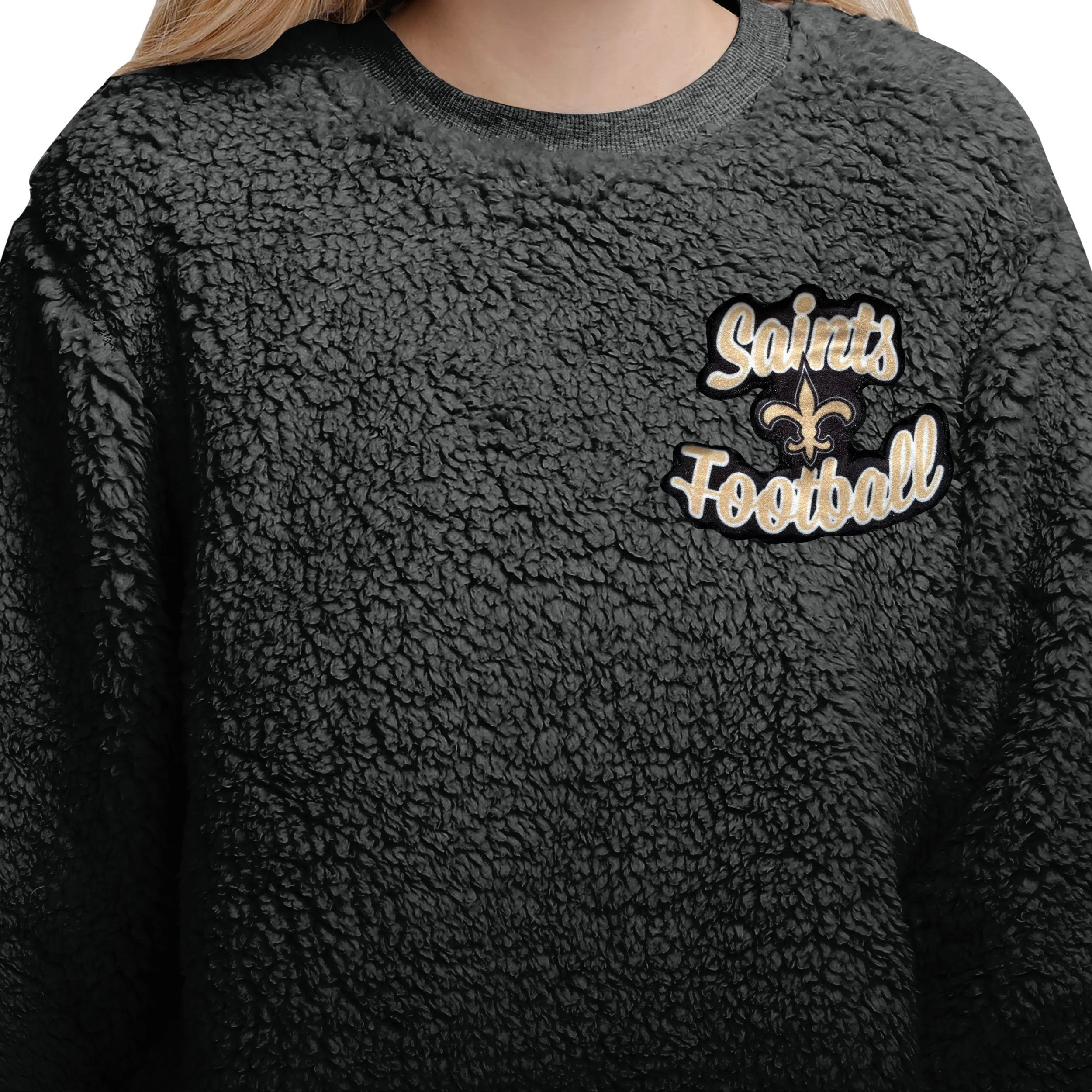 New Orleans Saints NFL Womens Sherpa Lounge Set - Image 3