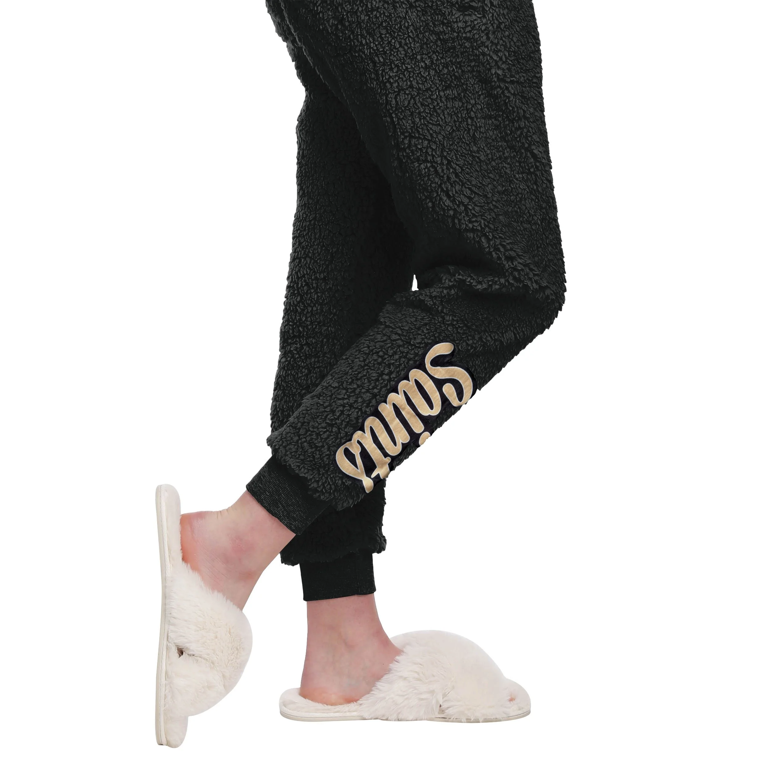 New Orleans Saints NFL Womens Sherpa Lounge Set - Image 5