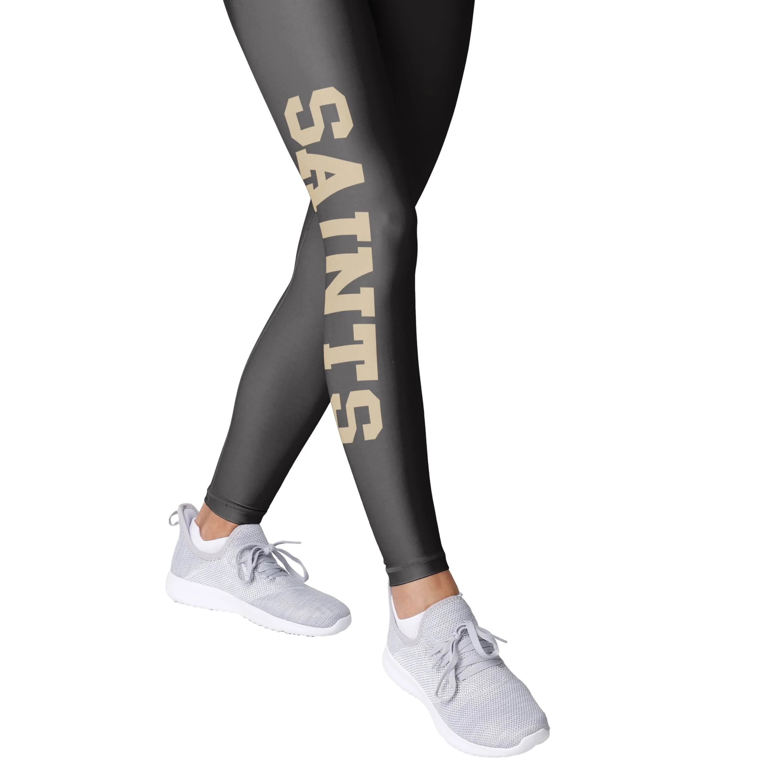 New Orleans Saints NFL Womens Solid Big Wordmark Leggings - Image 4