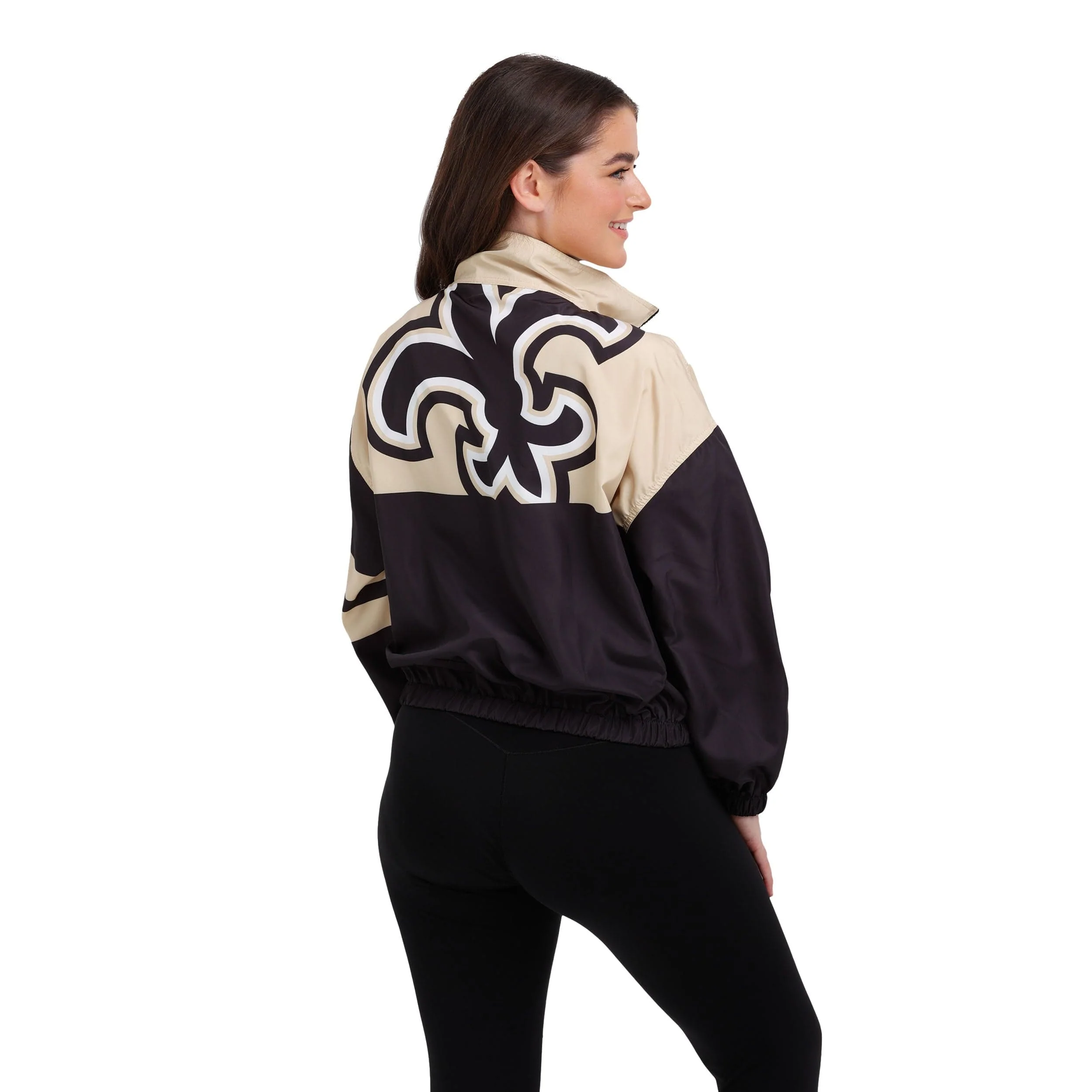 New Orleans Saints NFL Womens Winning Play Windbreaker - Image 2