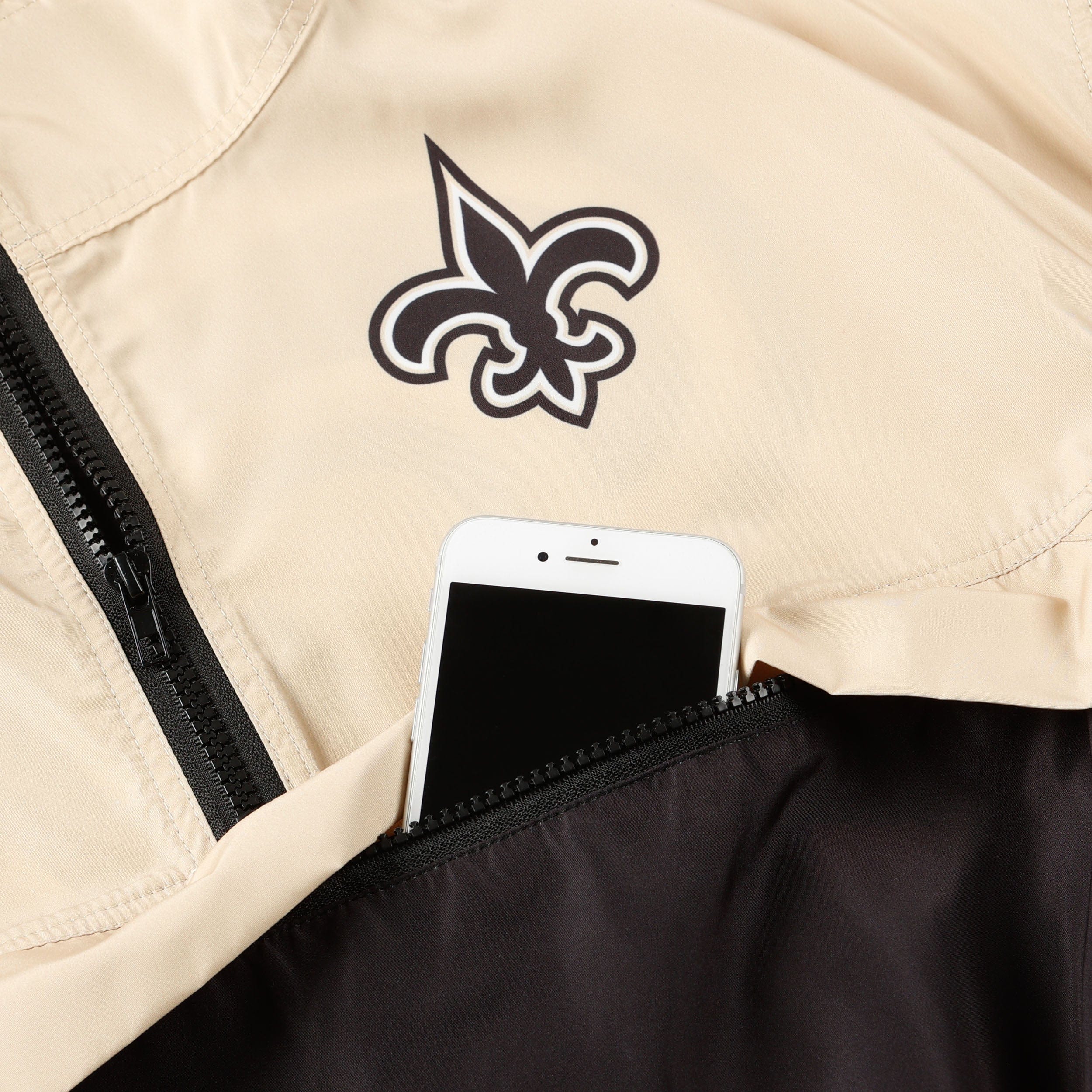 New Orleans Saints NFL Womens Winning Play Windbreaker - Image 3