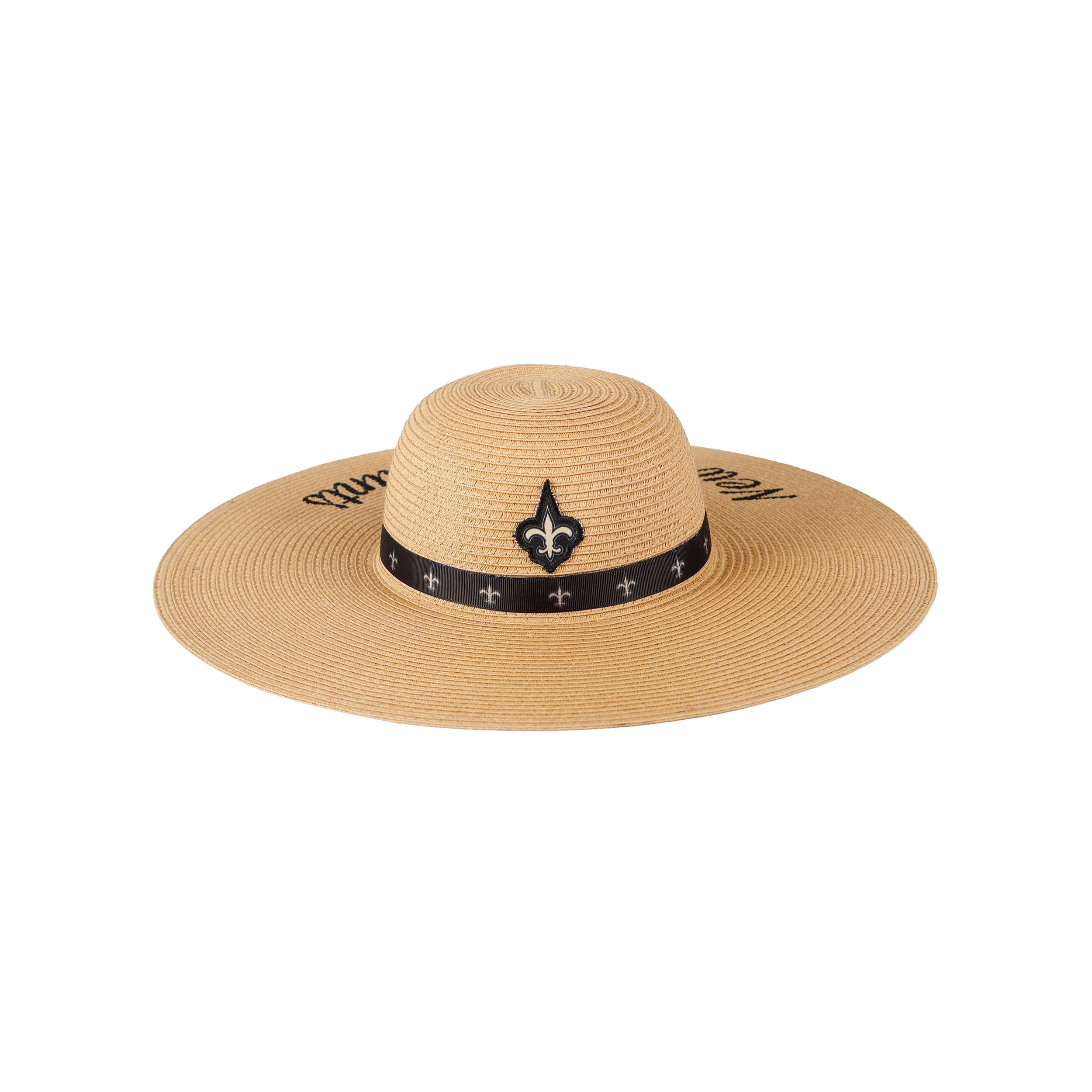 New Orleans Saints NFL Womens Wordmark Beach Straw Hat