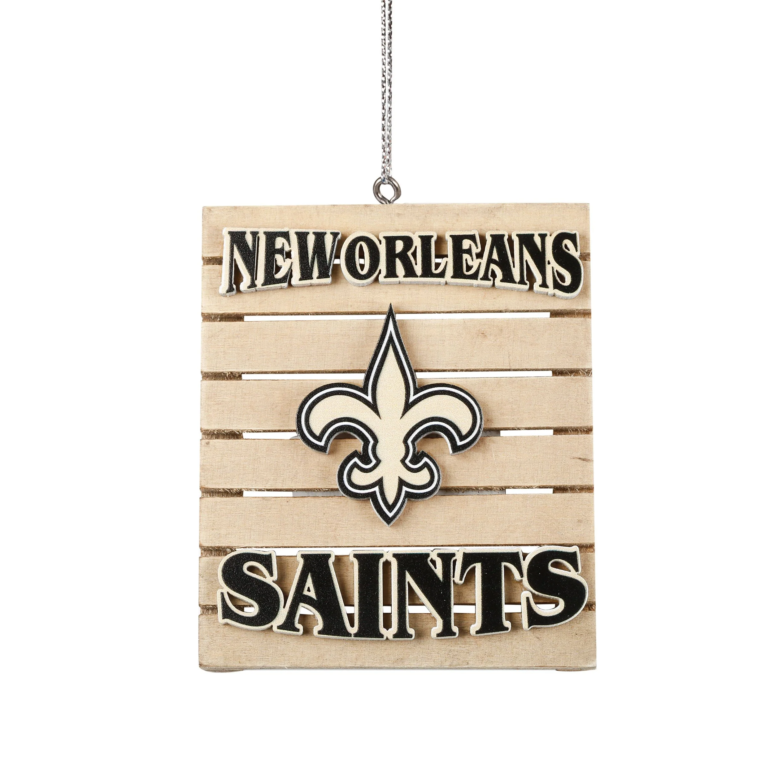 New Orleans Saints Wood Pallet Sign Ornament