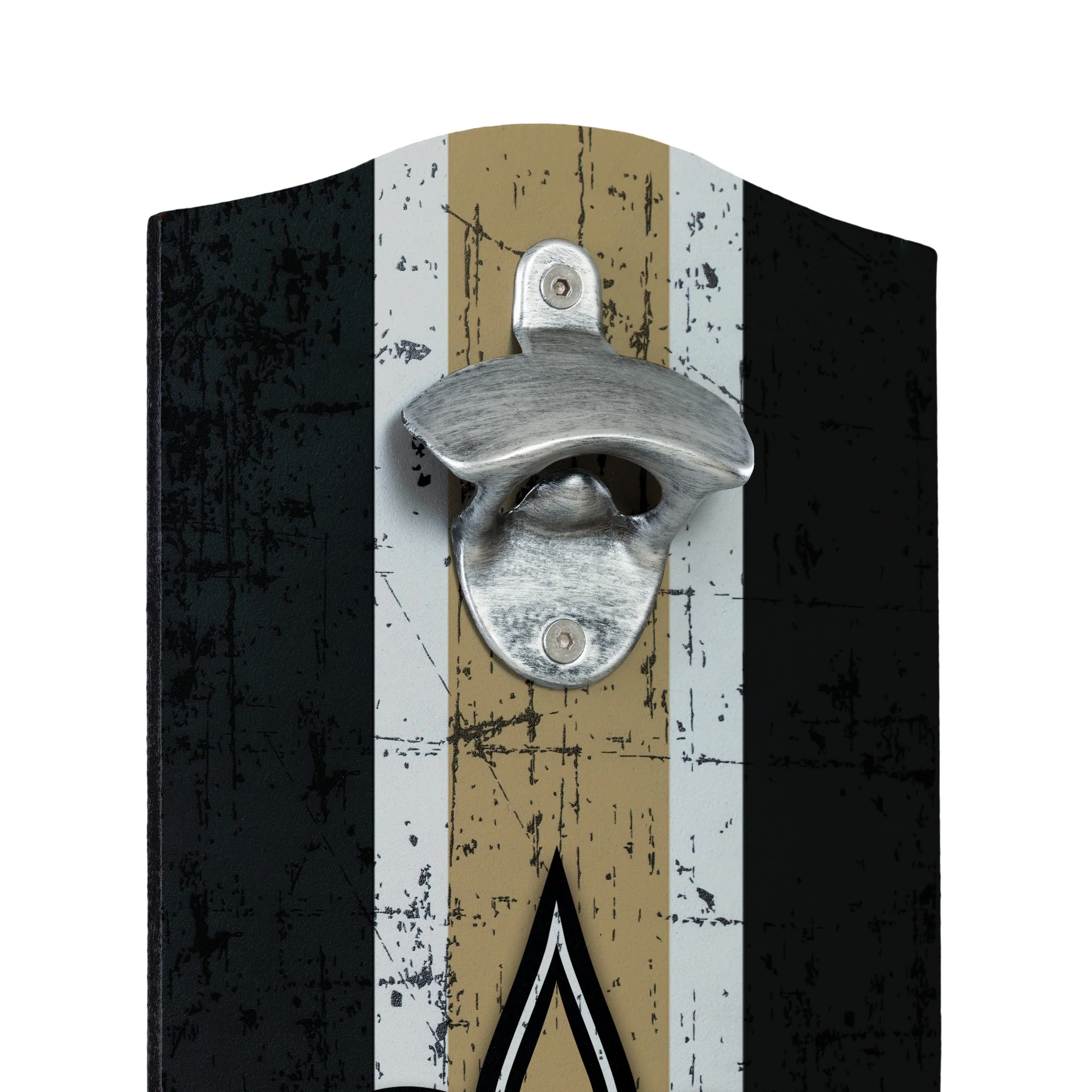 New Orleans Saints NFL Wooden Bottle Cap Opener Sign - Image 3