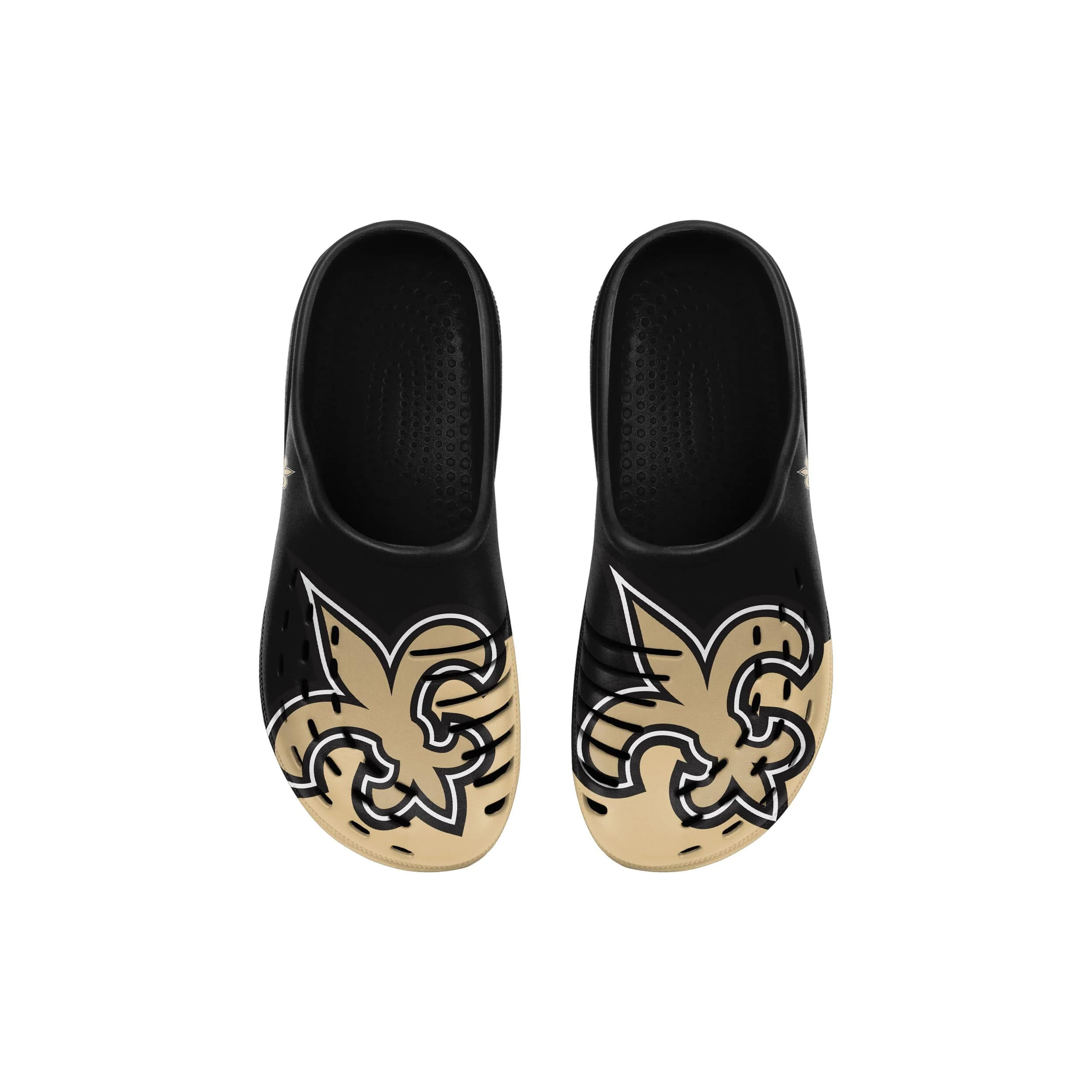 New Orleans Saints NFL Youth Colorblock Big Logo Clog - Image 2