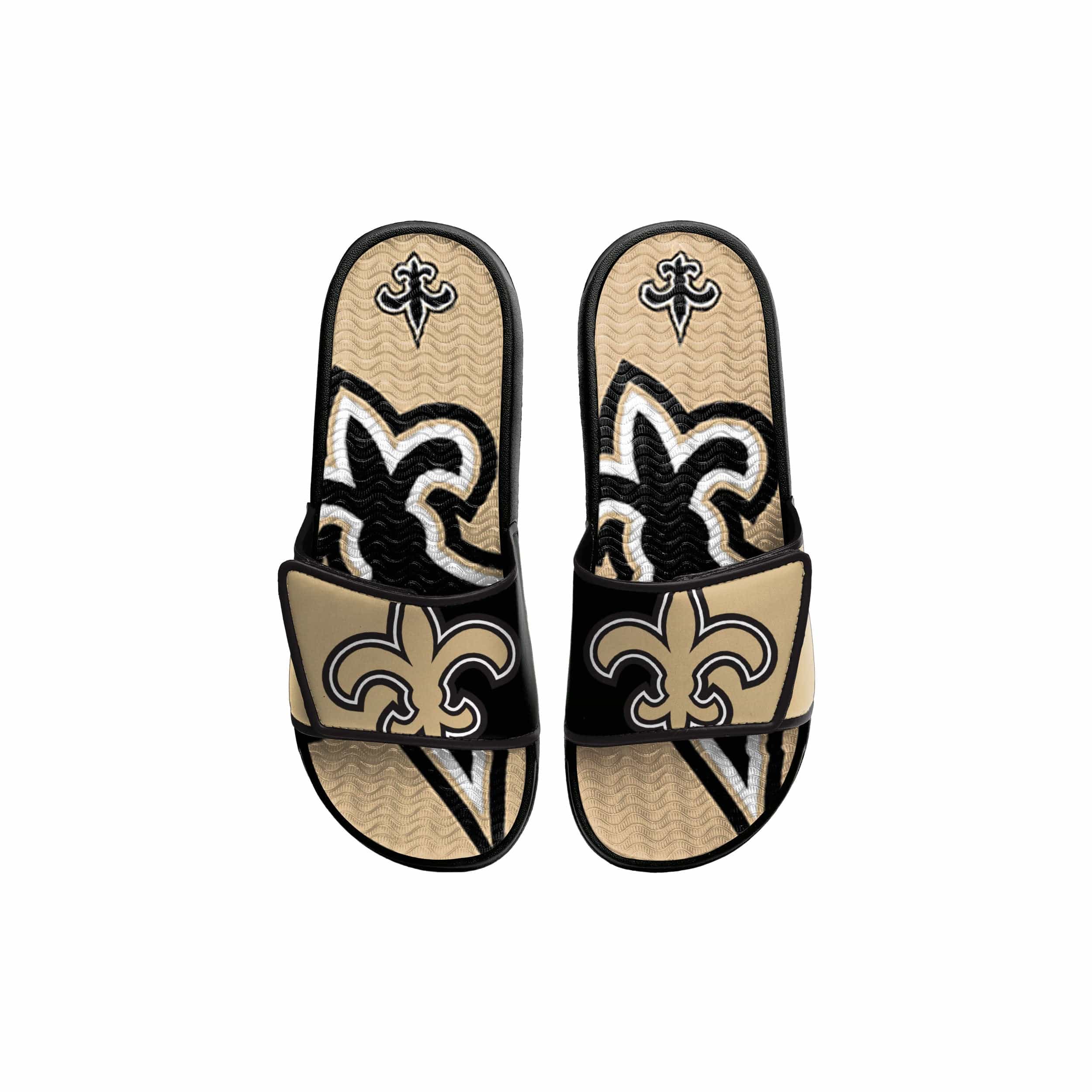New Orleans Saints NFL Youth Colorblock Big Logo Gel Slide - Image 2